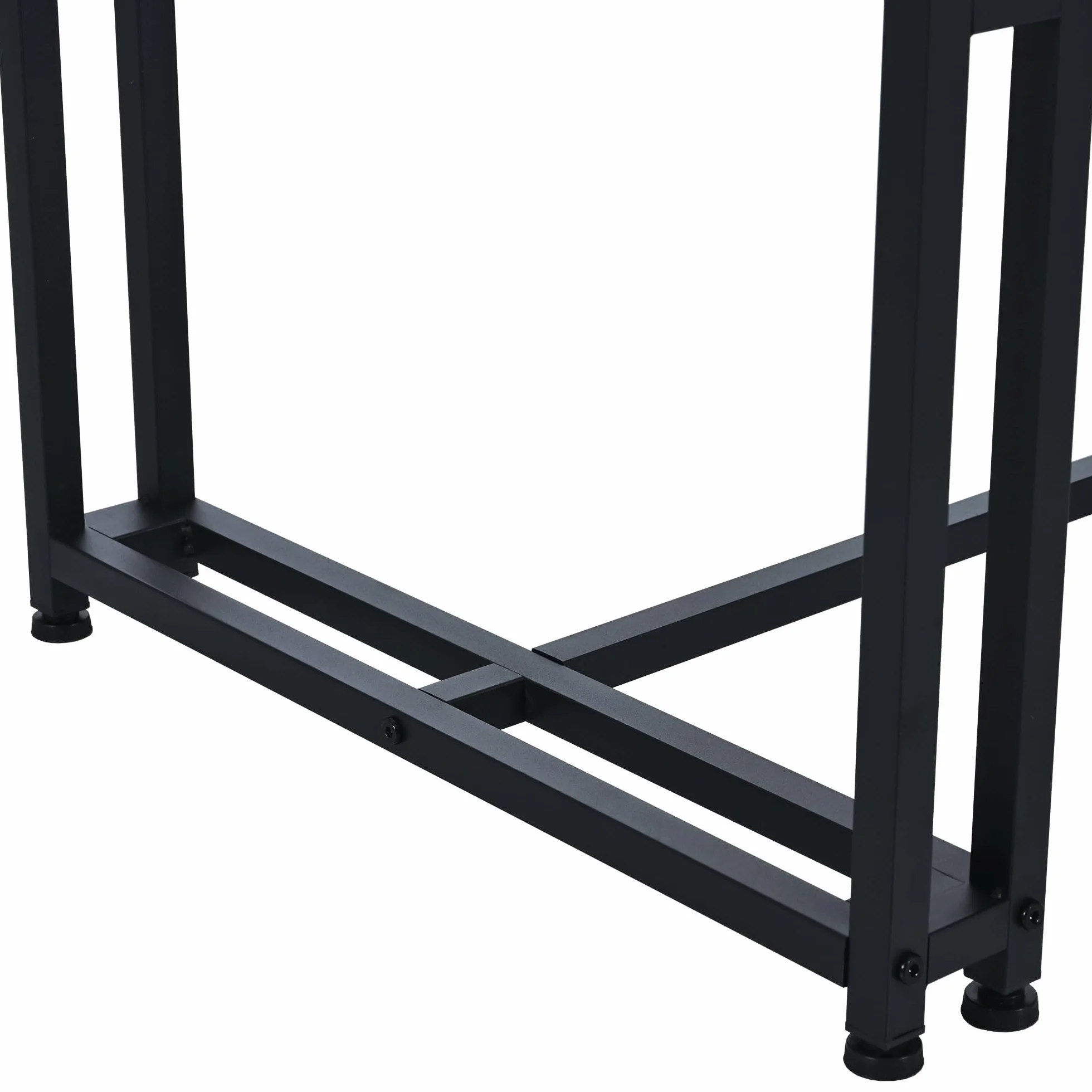 Luksusowy, lekki stół do jadalni, 140 x 80 cm, nowoczesny, prostokątny design, czarna metalowa rama, elegancki stół kuchenny z płyty MDF, do jadalni, salonu, idealny dla rodziny i gości