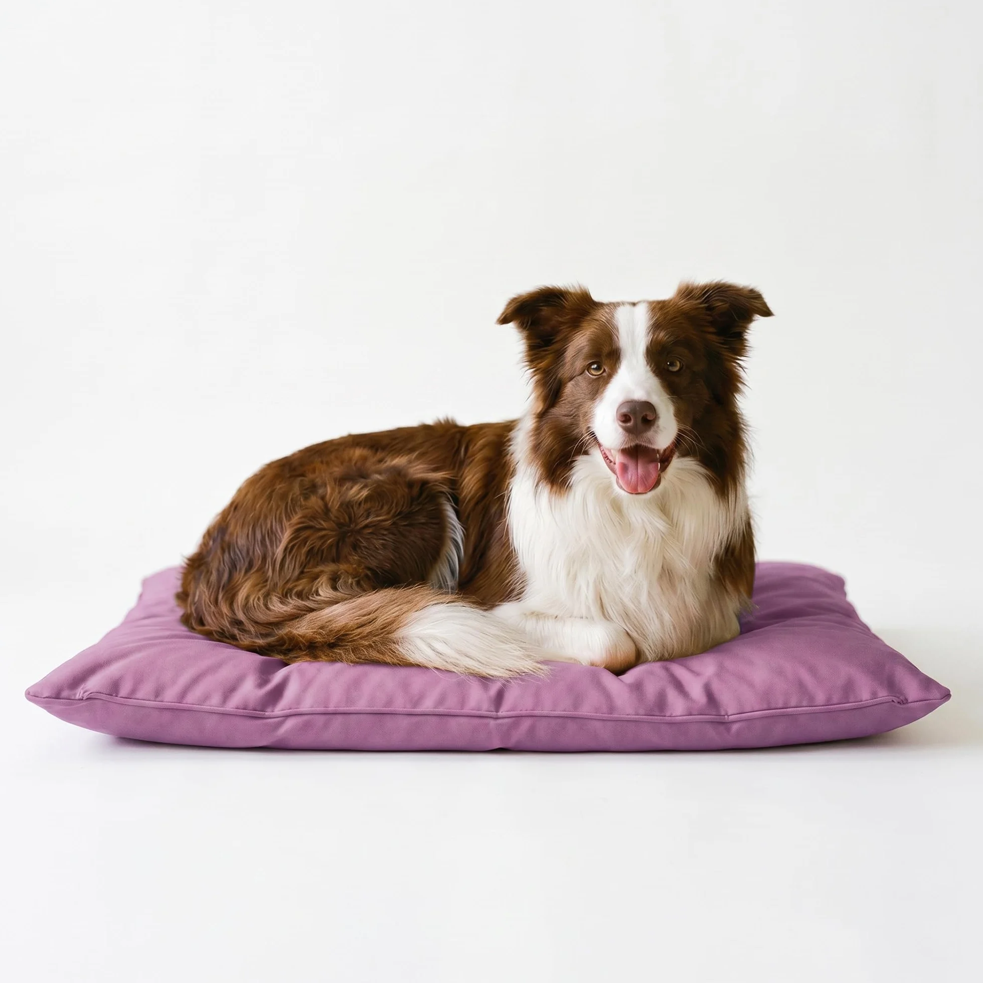 Stripey Finds Italian Bed Linen Dogs Maxy poduszka, 60 x 100 cm, liliowa