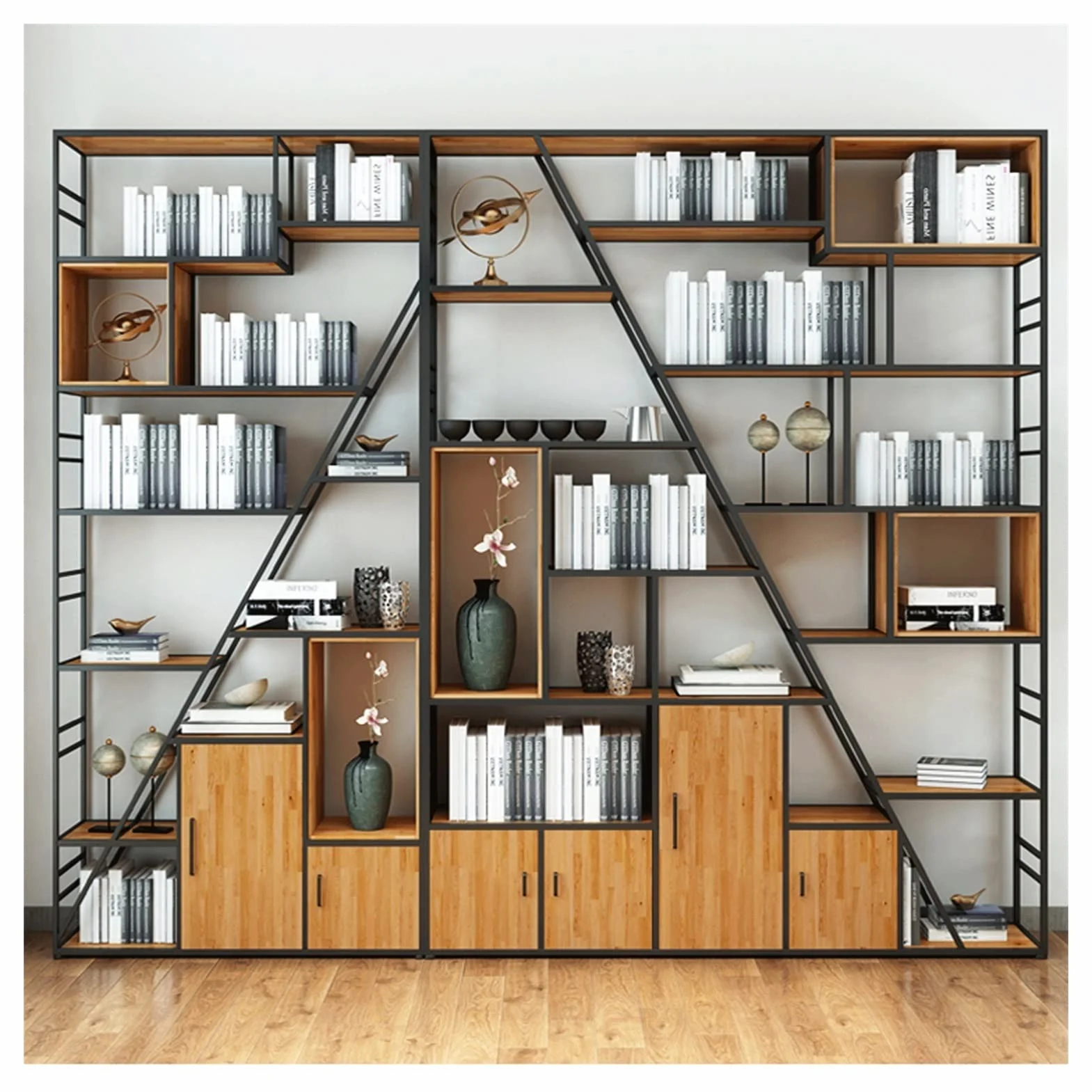 Regał regałowy Półka półki z książkami kutej regał regał Kreść Kreatywne Minimalist Minimalist Study Study Office Pięta Stojące półki na książki (Color : 120cm)
