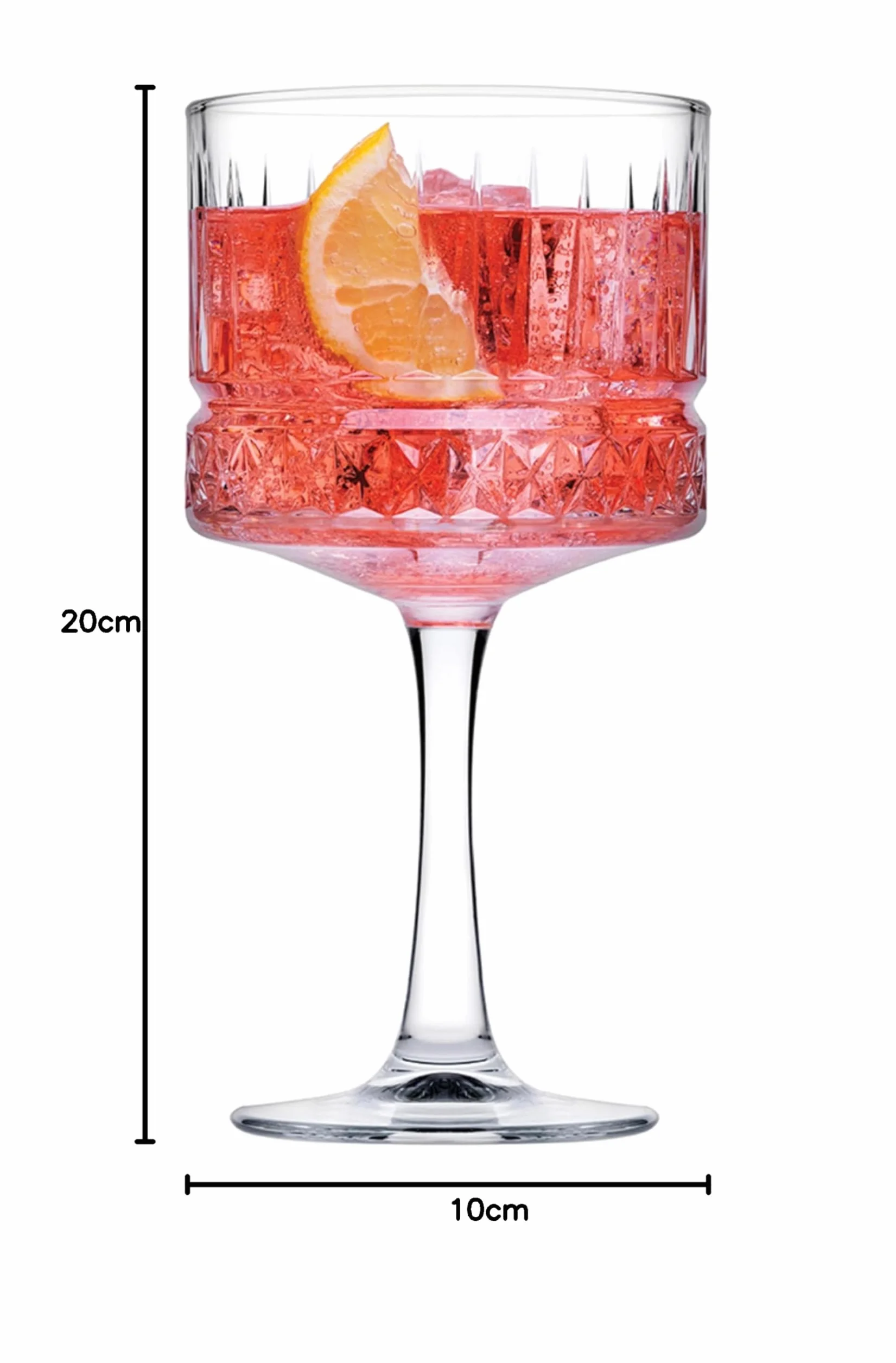 Pasabahce Elysia Kieliszki do Koktajli, Szkło, Przezroczysty, 4 x 500 ml