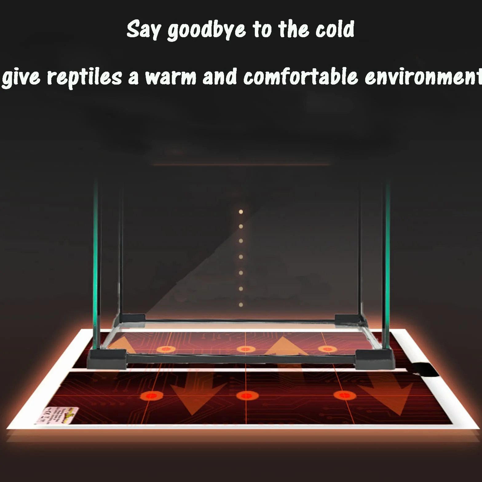 Mata grzewcza terrarium wodoodporna z regulacją temperatury 20 W dla gadów