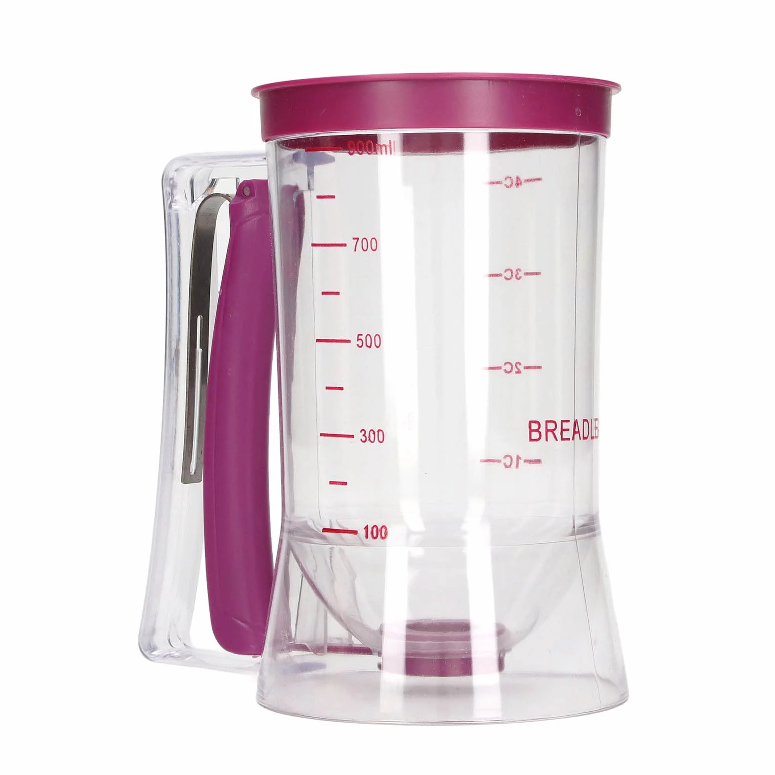 Dozownik Ciasta 900ml z Szerokimi Ustami do Precyzyjnego Dawkowania Ciasto do Babeczek, Naleśników, Gofrów Wypiekacz Domowy dla Piekarnika, Małe Kuchnie, Zdrowe Śniadania