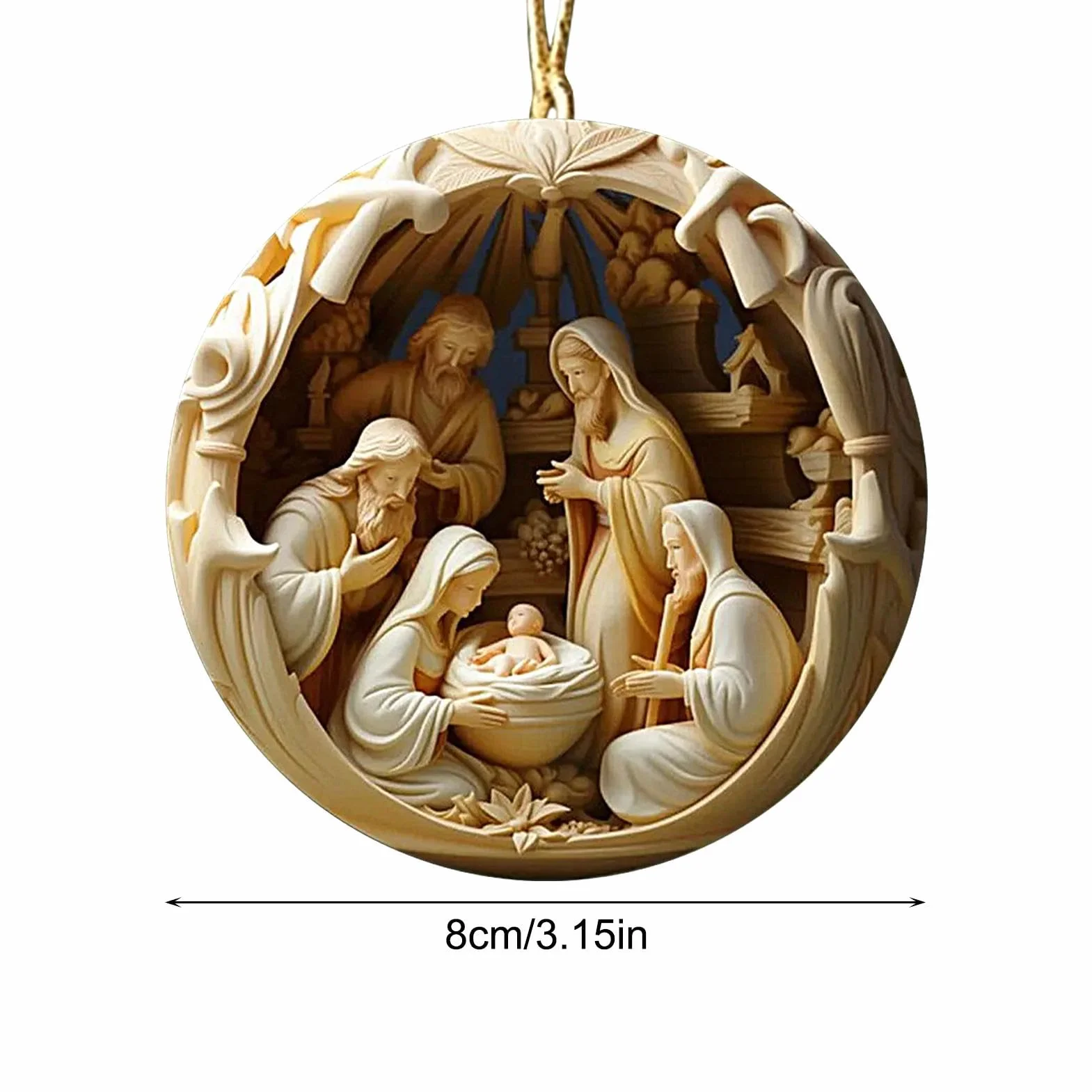 Szopka bożonarodzeniowa, 5 szt. religijna szopka bożonarodzeniowa, wykwintna szopka bożonarodzeniowa, ozdoby na choinkę do domu i biura