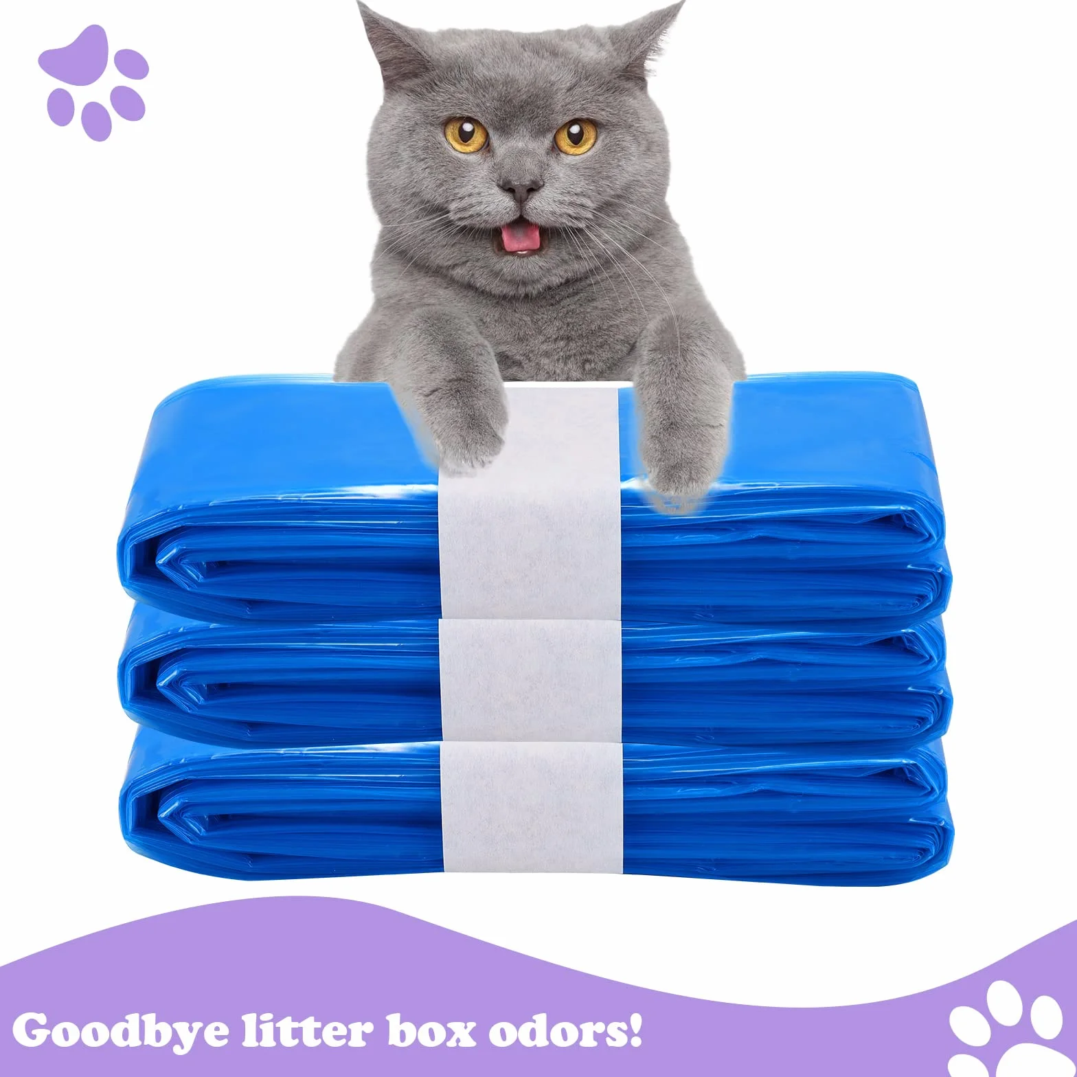 Torba na łóżko dla kota 6,5 m 10 szt. kompatybilna z Litterlocker/Litter Genie