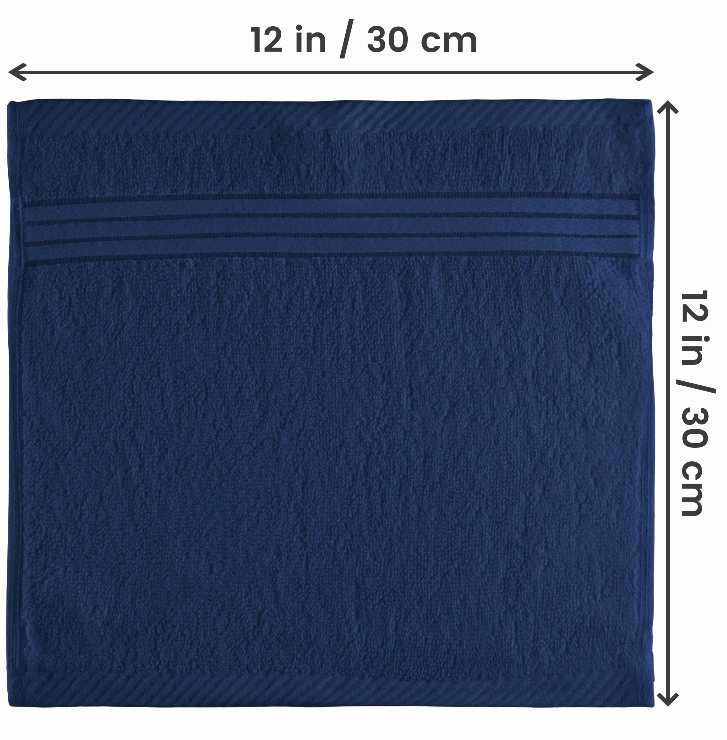 Utopia Towels - 12 luksusowych ściereczek, 30 x 30 cm - 100% bawełna Flanelowe ściereczki do twarzy Premia, bardzo chłonne i miękkie w dotyku (granatowy)