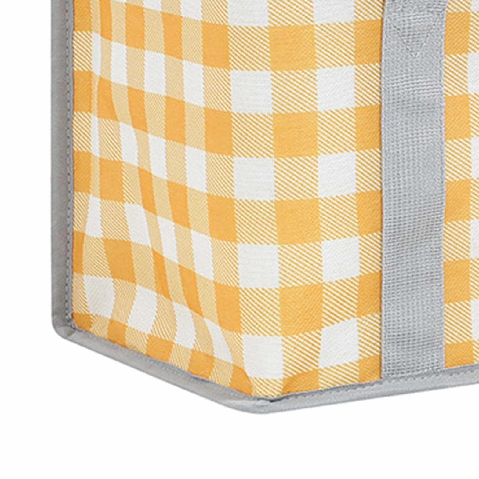 Torba piknikowa, kempingowy kosz na zakupy z uchwytem 35 x 20 x 20 cm / 13,8 x 7,9 x 7,9 cala izolowane torby wielokrotnego użytku kosz do przechowywania na plażę podróż podróż