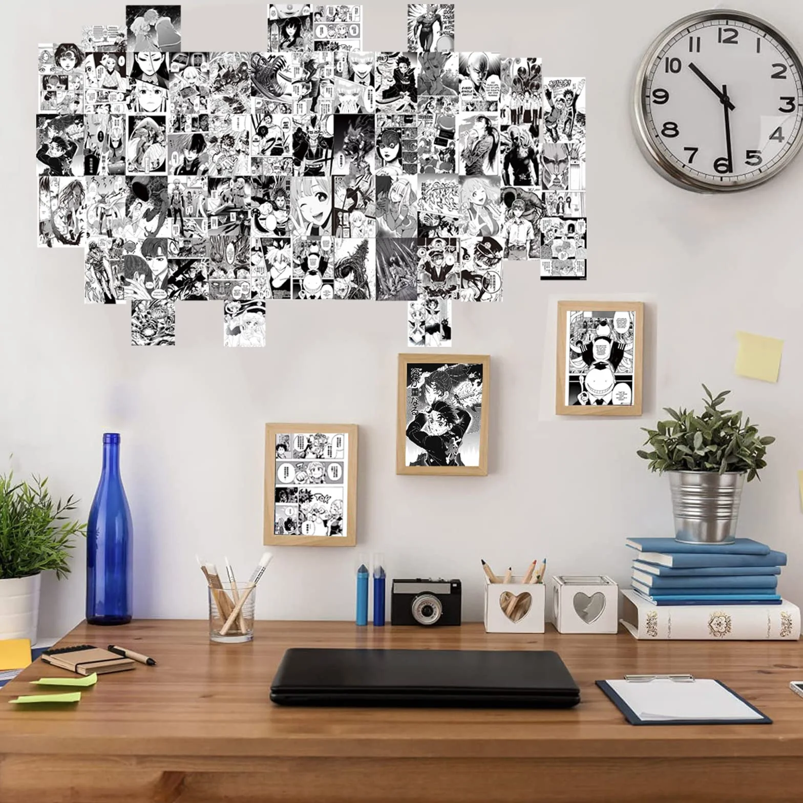 Dingfeiyu Zestaw kolaży ściennych, anime, estetyczny kolaż fotograficzny, plakat anime, manga, kolaż, zestaw do dekoracji pokoju, dekoracja ścienna do akademika, dekoracja pokoju dla dziewcząt i