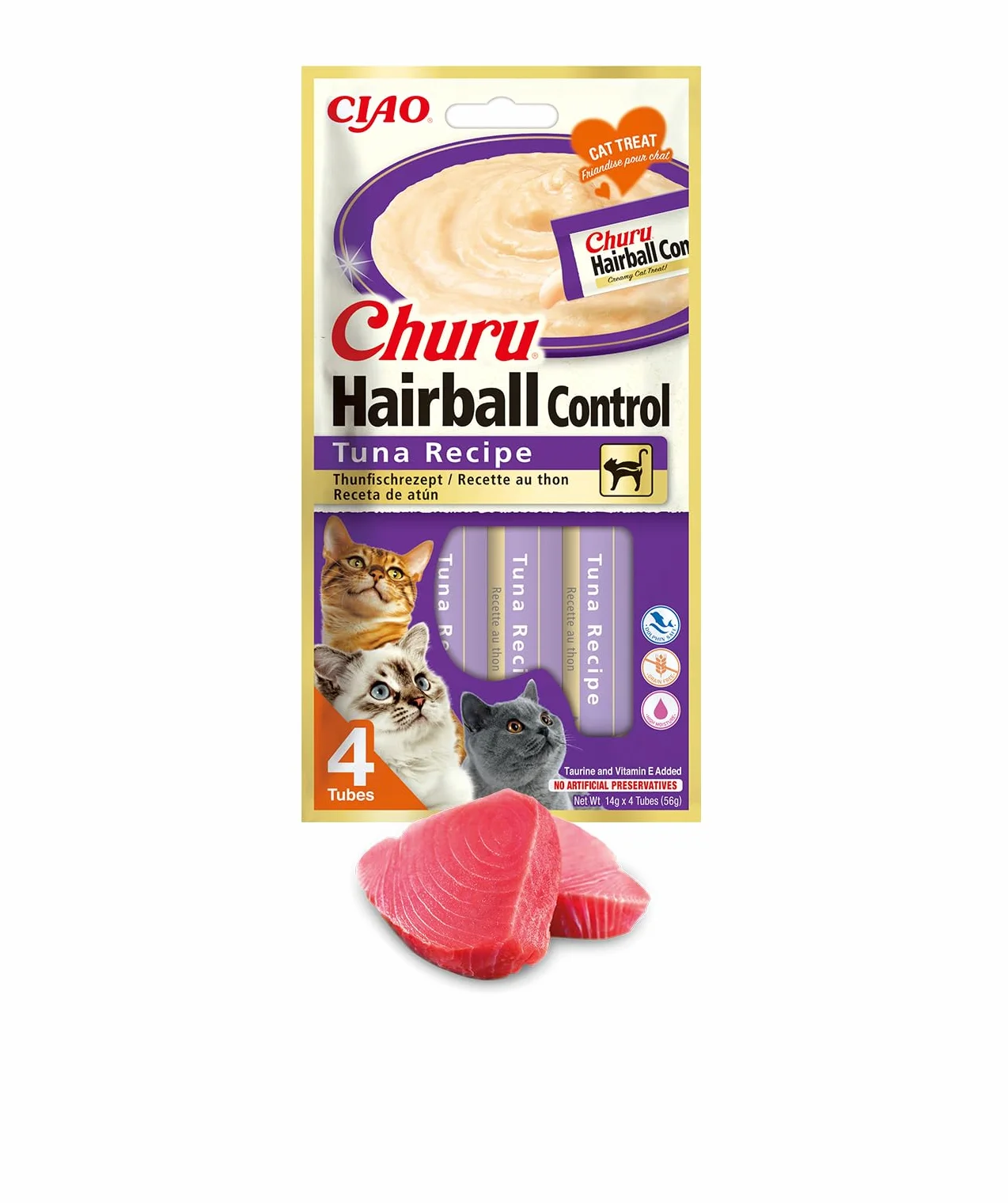 Inaba Churu Przekąska dla Kotów, Tuńczyk, 4 x 14 g
