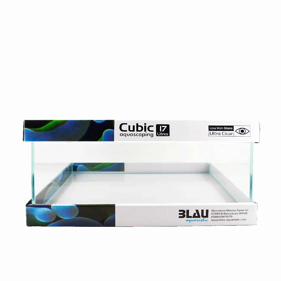 Blau Aquaristic Cubic Aquascaping 17 Shallow, Przezroczysty