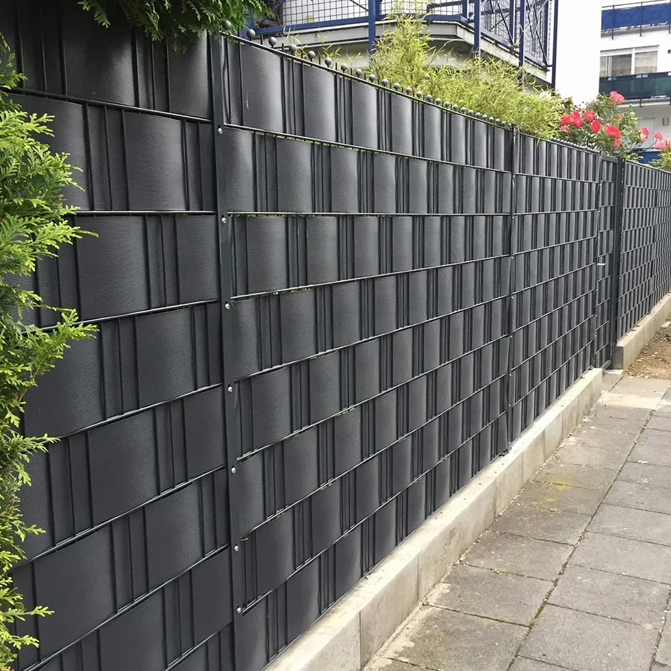 Taśma ogrodzeniowa osłona na płot 19cm x 35m + 20 klipsów (Antracyt)