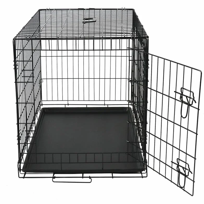 HAPPET Klatka Kennelowa dla Psa XL 106 × 71 × 77 cm metalowa klatka treningowa z 2 wejściami