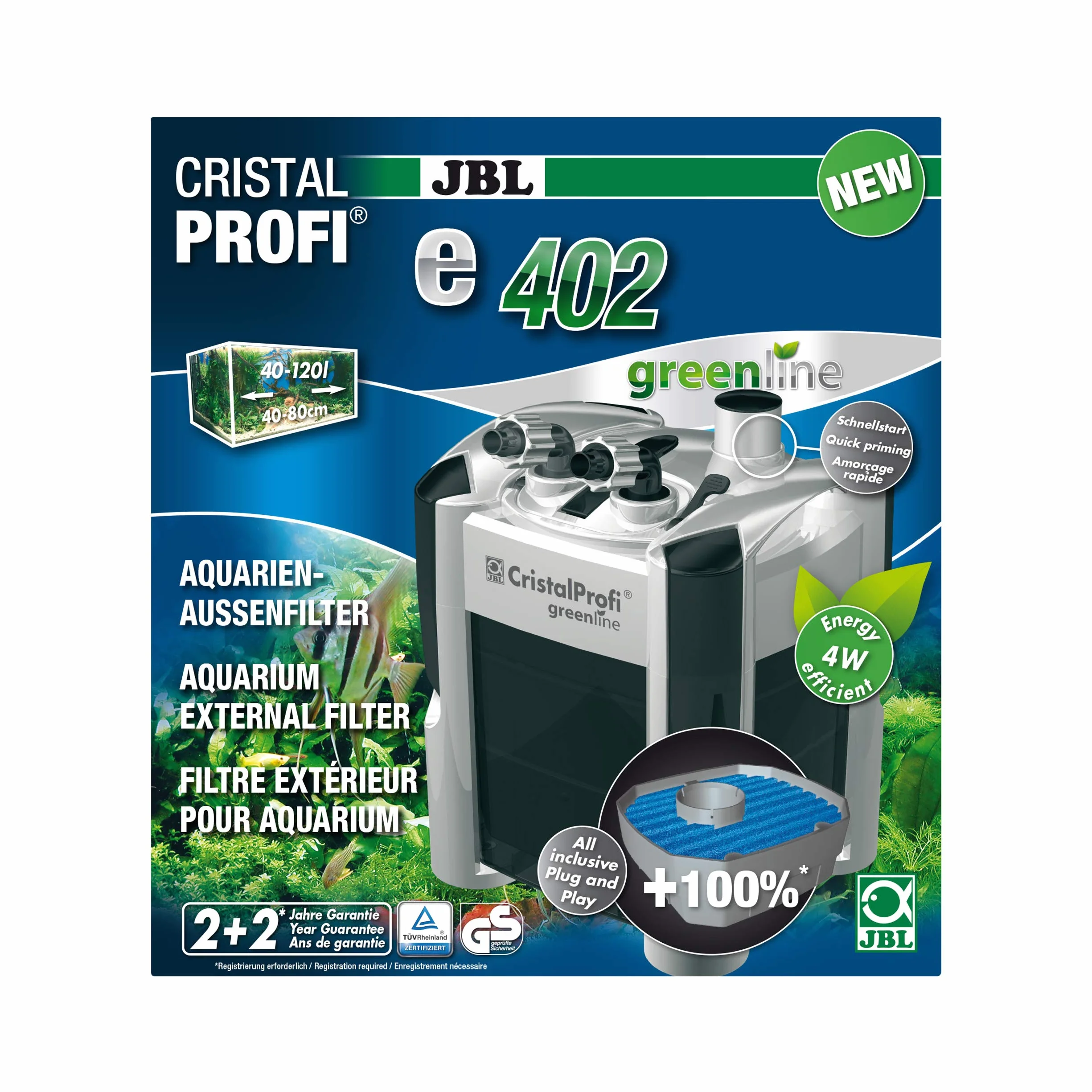 Jbl Cristalprofi Filtr do Akwariów 40-120 litrów