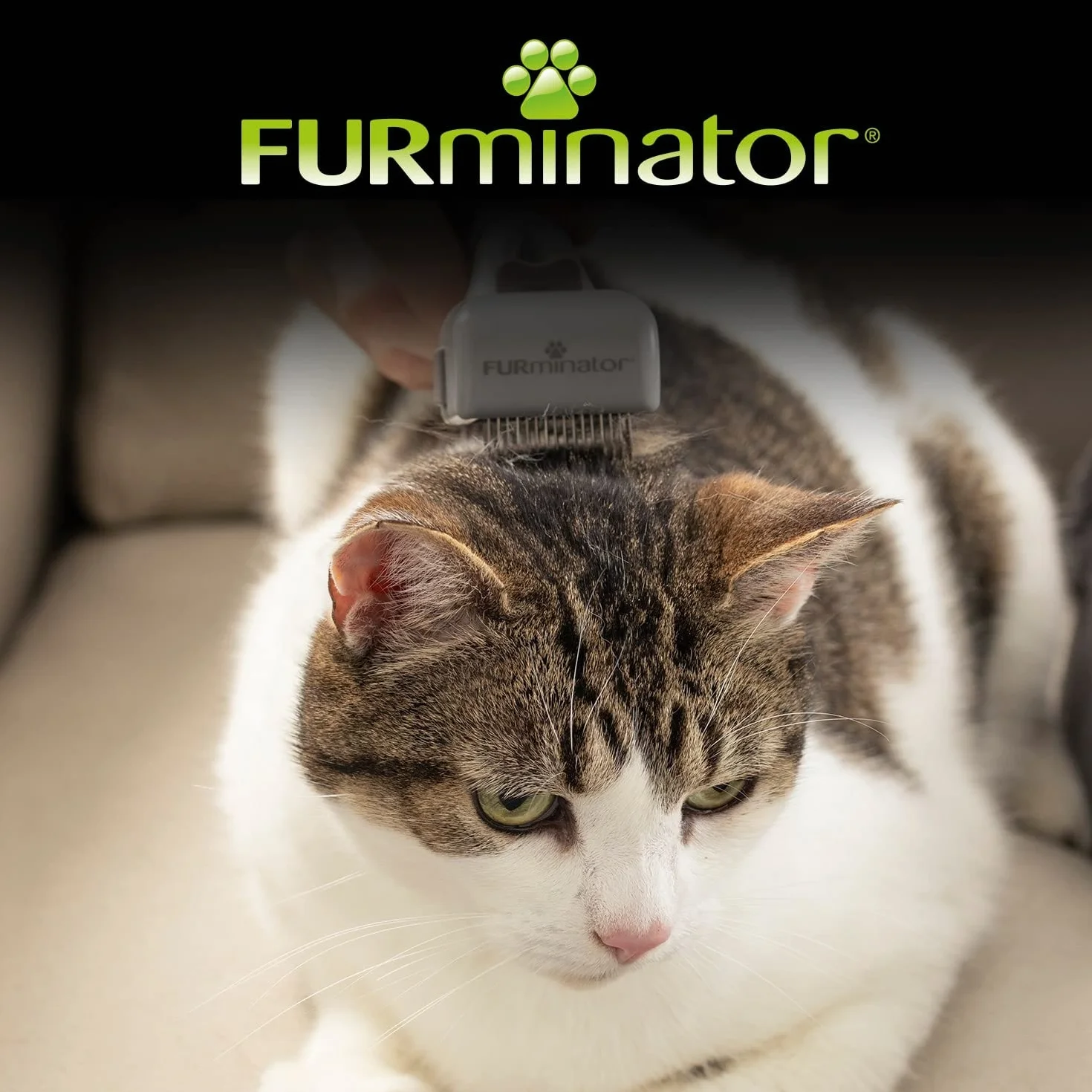 Furminator 141617 Grzebień dla Psów i Kotów, Szary