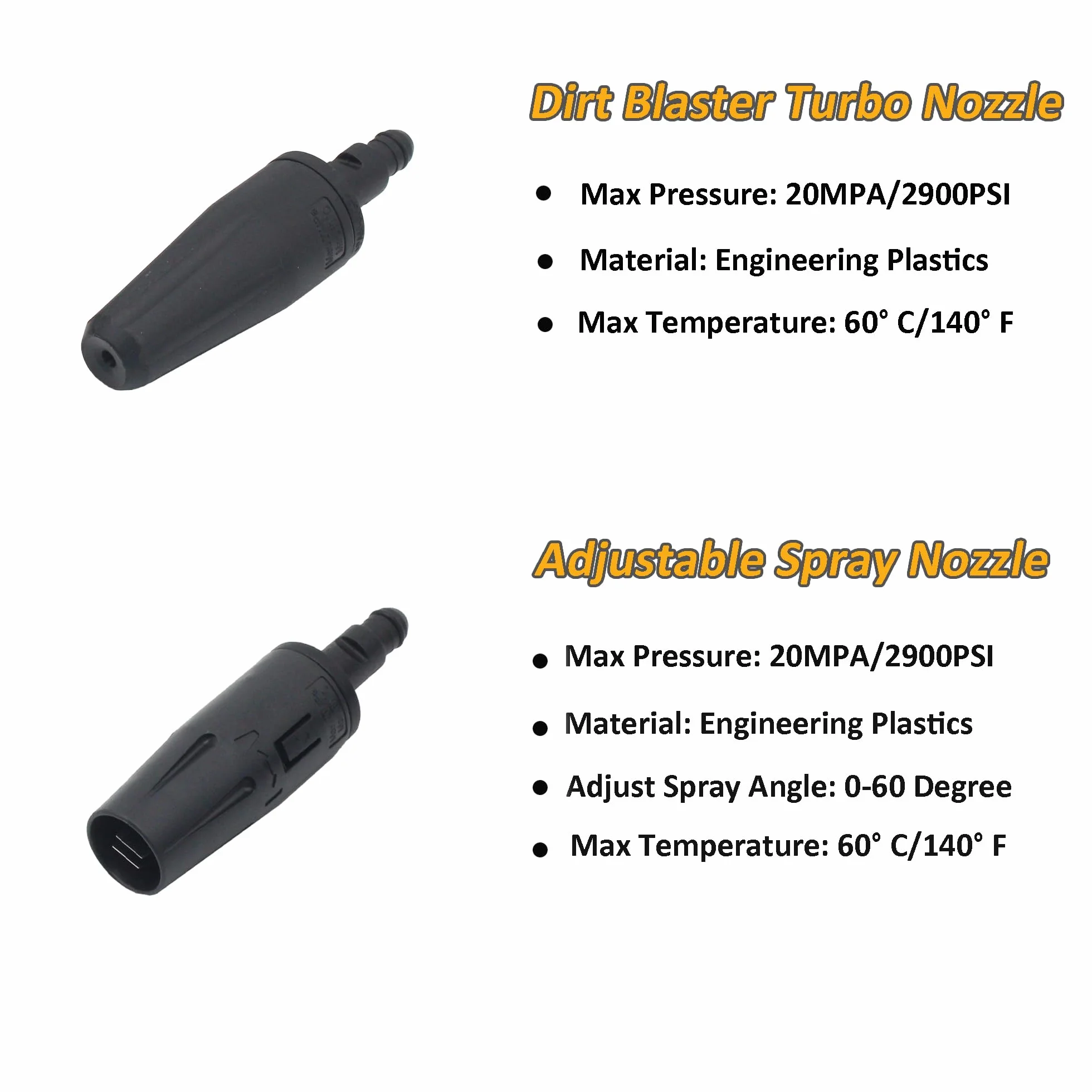 Dirt Blaster Lanca do Karcher K2, K3, K4, K5, K6, K7, Dirt Blaster, kompatybilna z myjką ciśnieniową Karcher / Lavor / Parkside, dysza wirnika dmuchawy brudu, regulowana lanca Power Jet
