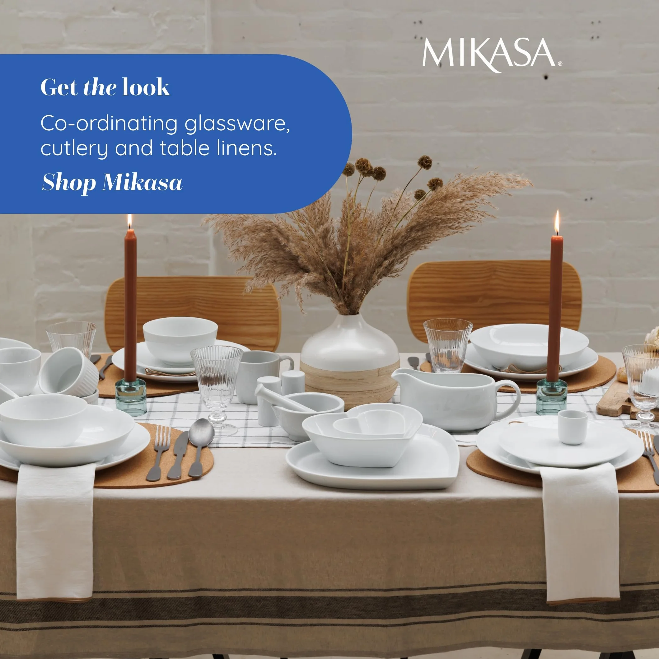 Mikasa Chalk 2-częściowy porcelanowy zestaw filiżanek i spodków do herbaty, białe filiżanki i spodki, 220 ml | porcelanowe filiżanki i spodki | można myć w zmywarce i używać w kuchence mikrofalowej