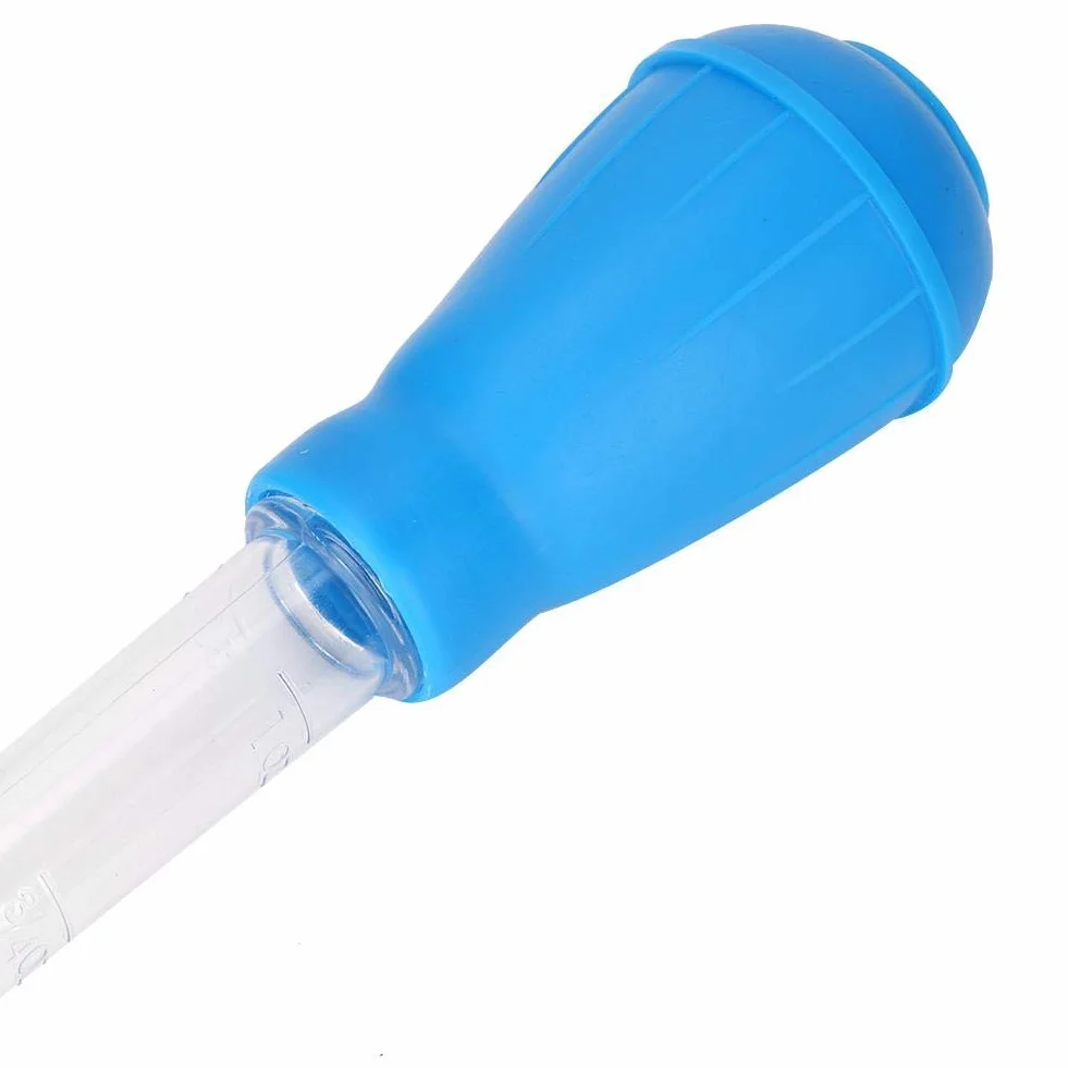 Pipety akwariowe plastikowe narzędzie do zmiany wody akwarium niebieski