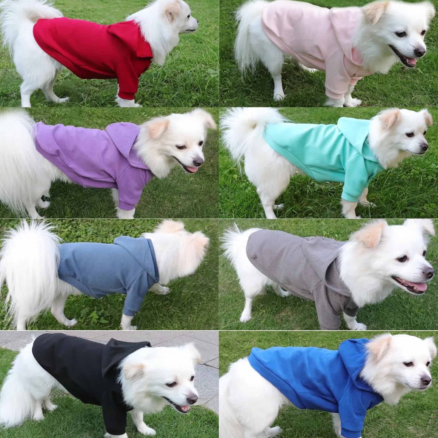 Bluza z kapturem dla psa sweter świąteczny chihuahua ciepła lekka miękka Czerwony XL