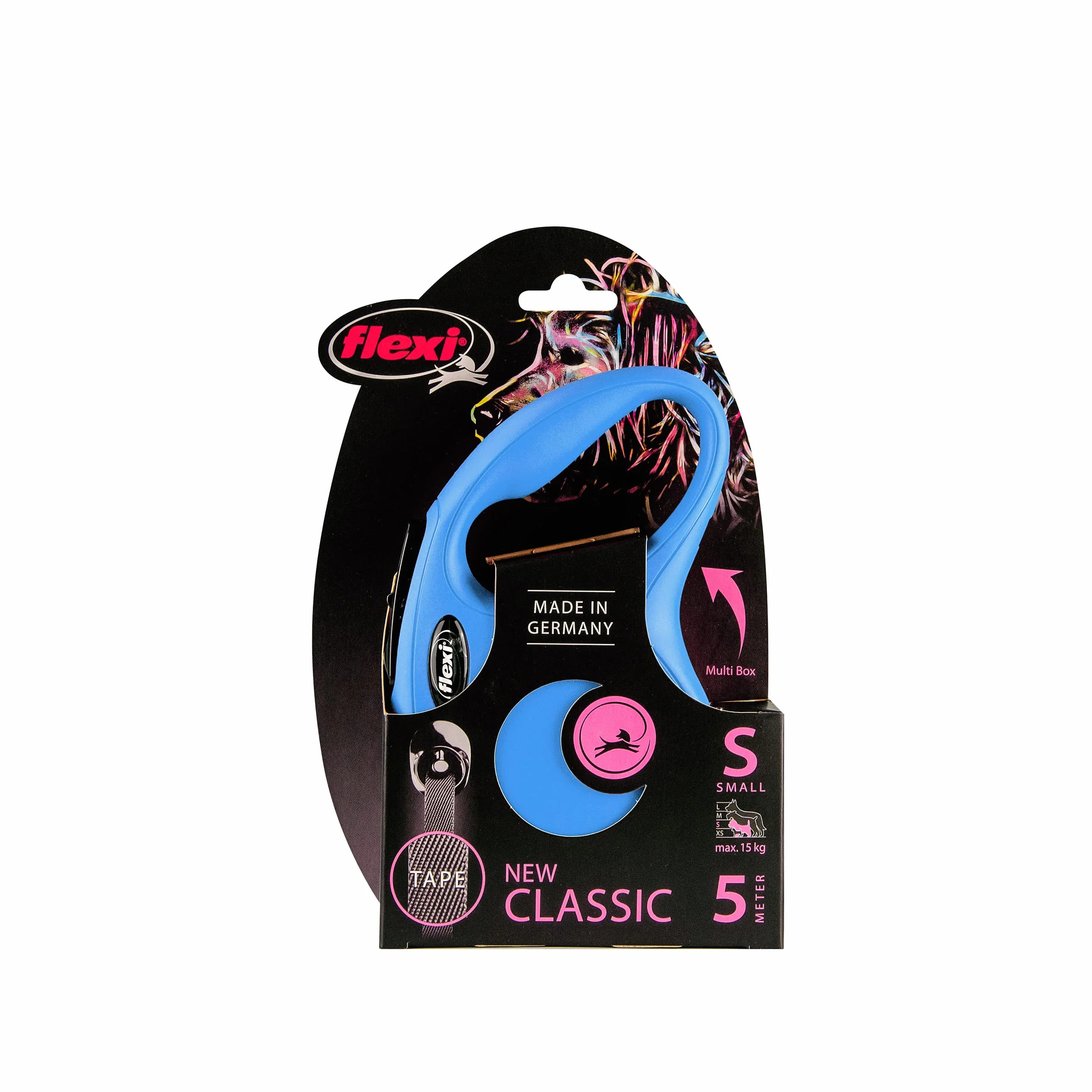 Flexi New Classic Smycz Automatyczna Niebieski S