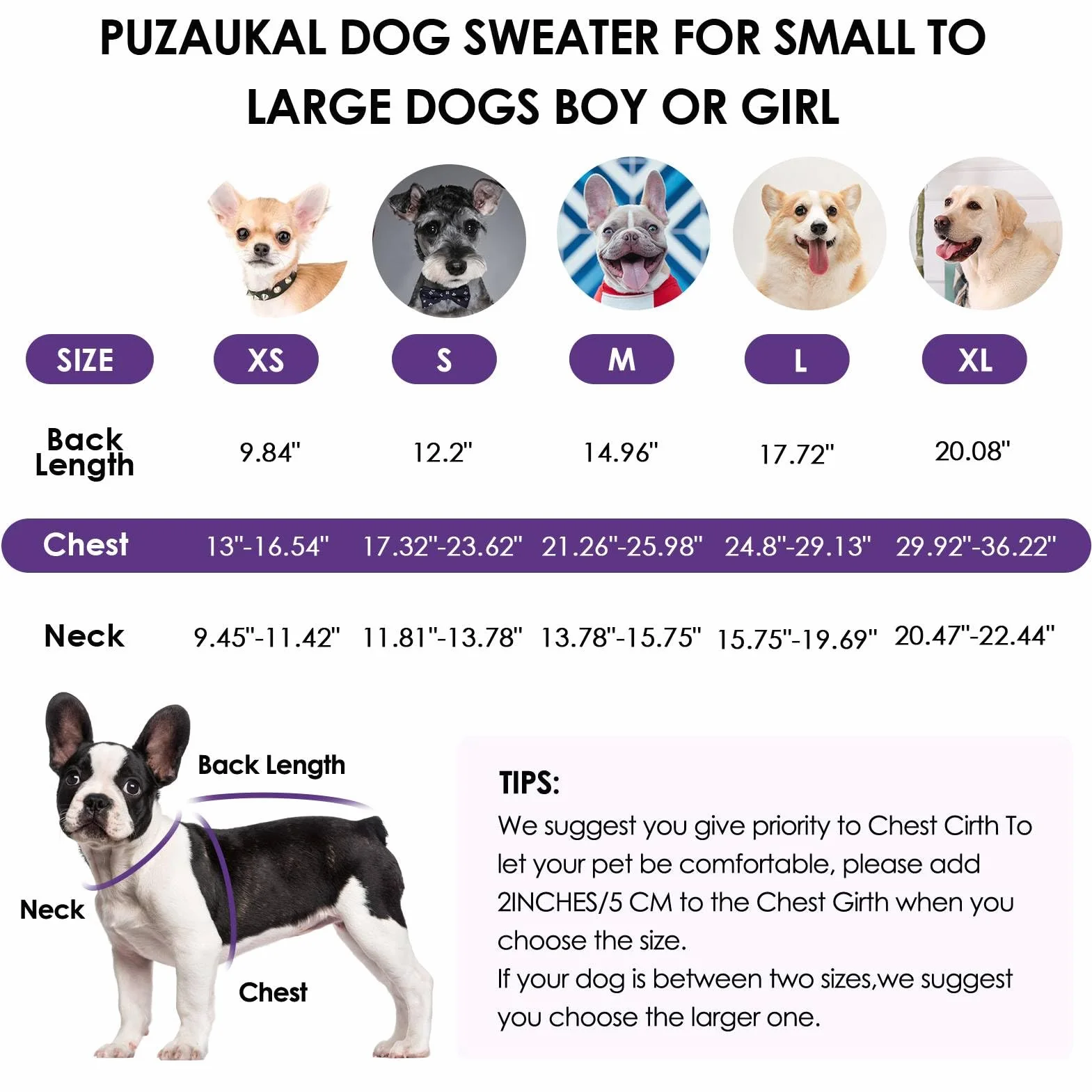 Sweter polarowy dla psa i kota z uprzężą - ciepła kamizelka - fioletowy XS