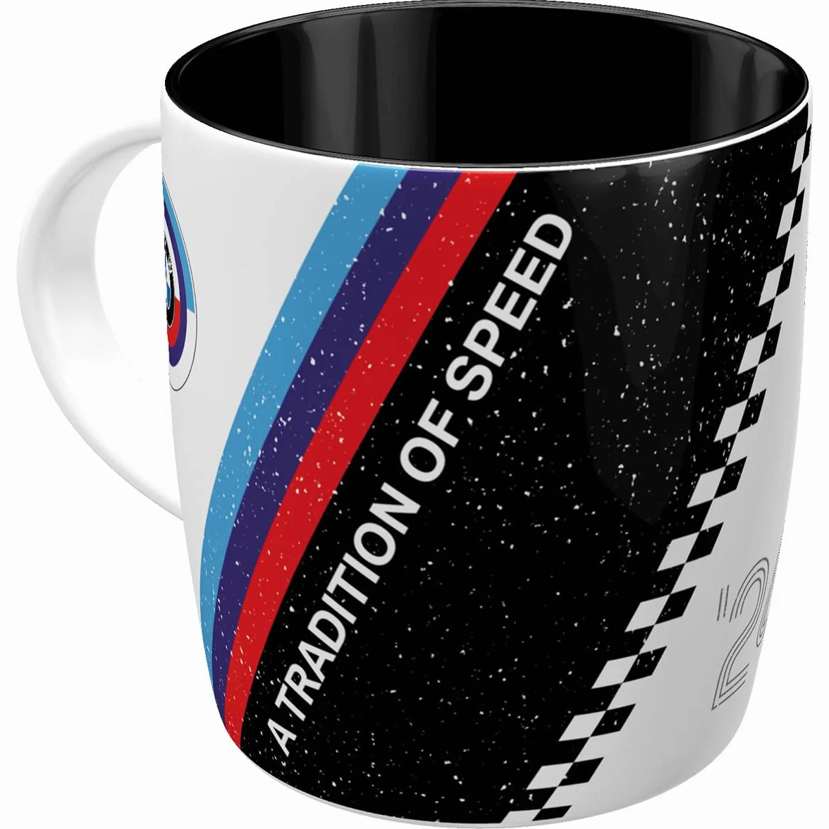 Nostalgic-Art Retro kubek, 330 ml, BMW Motorsport – Tradition Of Speed – Pomysł na prezent dla miłośników akcesoriów BMW, Official License Product (OLP), kubek ceramiczny na kawę, Styl vintage