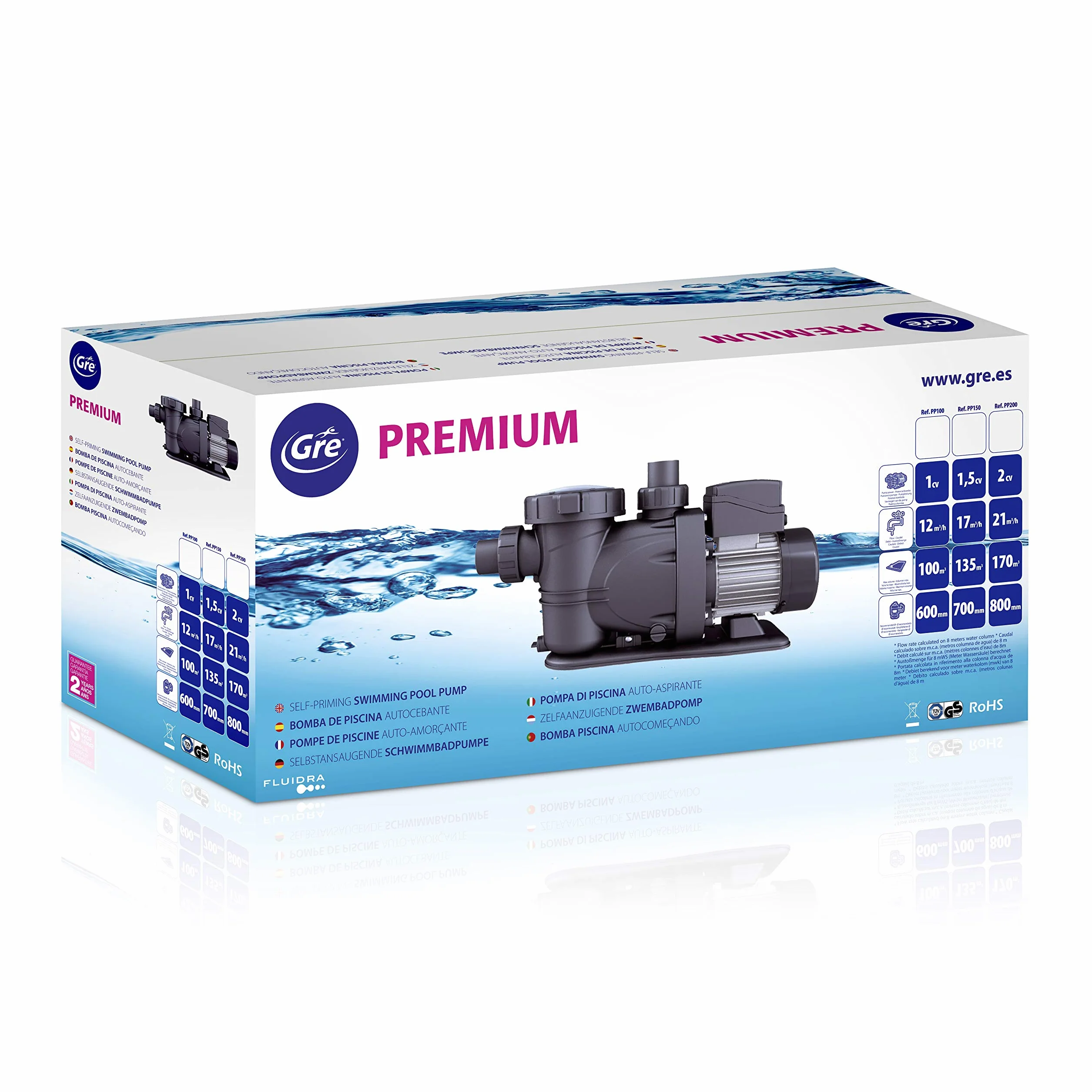 Gre PP102 pompa filtrująca do basenu, 900 W, 20 000 l/h