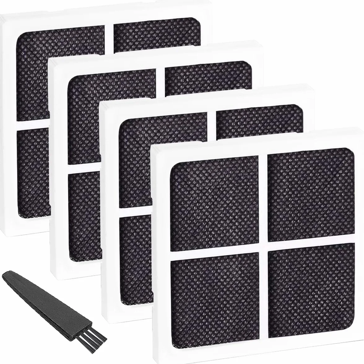 Zamiennik filtra powietrza do lodówki LG LT120F do Kenmore Elite 469918 lodówka oczyszczające powietrze filtry do lodówki akcesoria zamienne ze szczotką do czyszczenia (4 szt.)