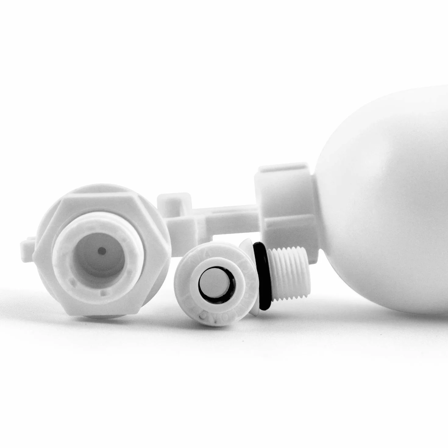 QWORK regulowany zawór kulowy pływakowy z filtrem wody 1/4" (6,4 mm) do akwarium