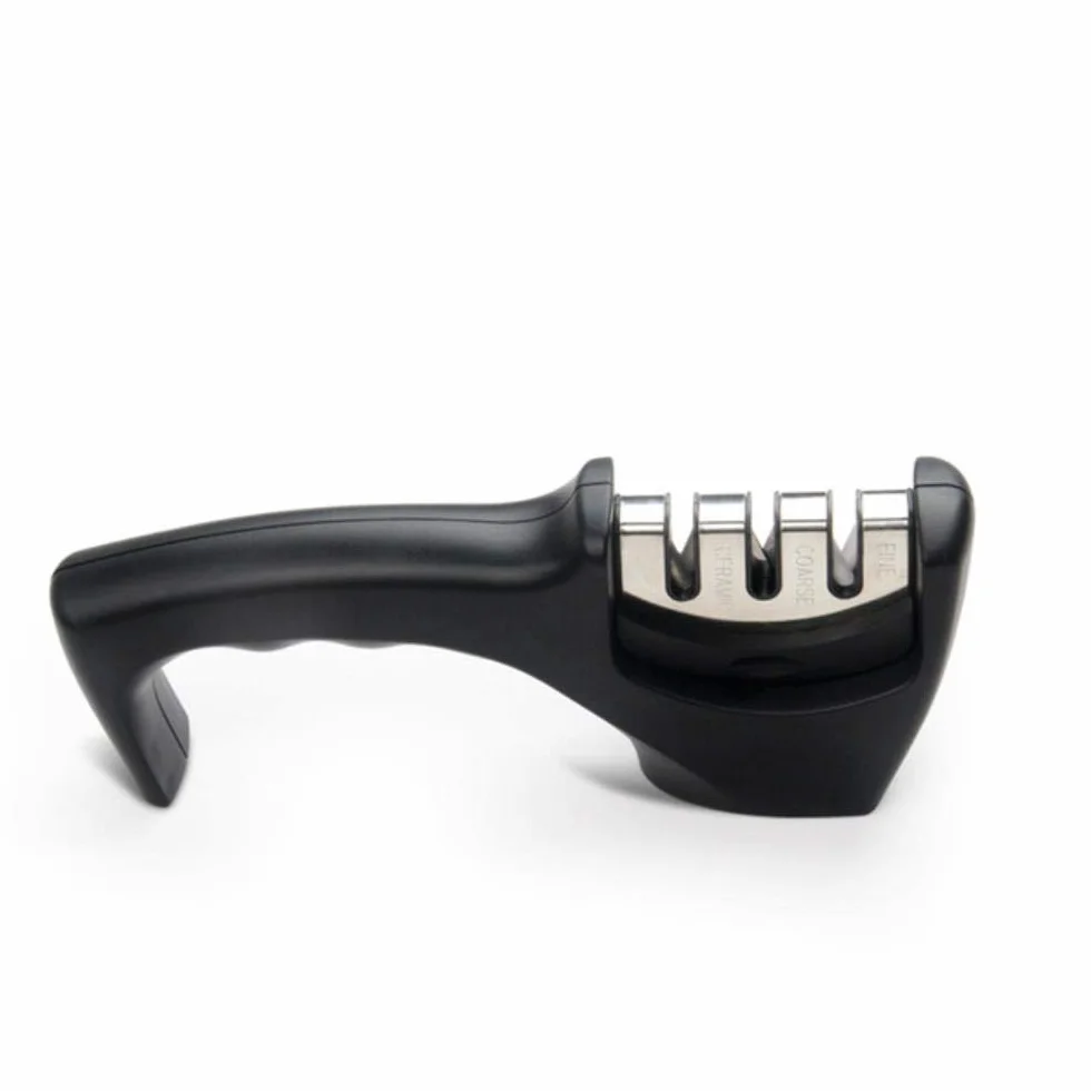 XINGYU Ręczna temperówka do noży 3 etapy stal diamentowa powlekana ceramiką ostrzałka do noży narzędzia kuchenne do ostrzenia dropshipping, 8 x 5 x 20,5 cm