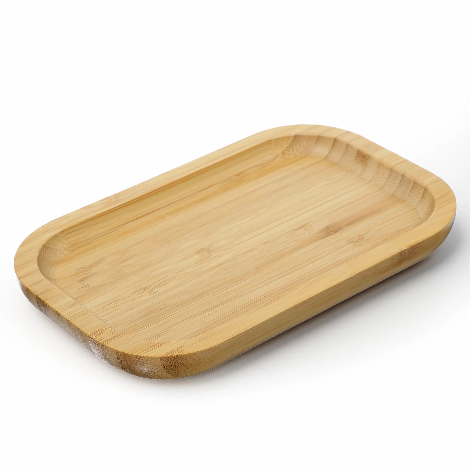 Bambusowa taca łazienkowa, 20 × 13 × 2 cm, drewniana taca do serwowania, drewniana, mała toaletka, taca, dozownik mydła, do łazienki, kuchni, kosmetyków, świec, małych przedmiotów