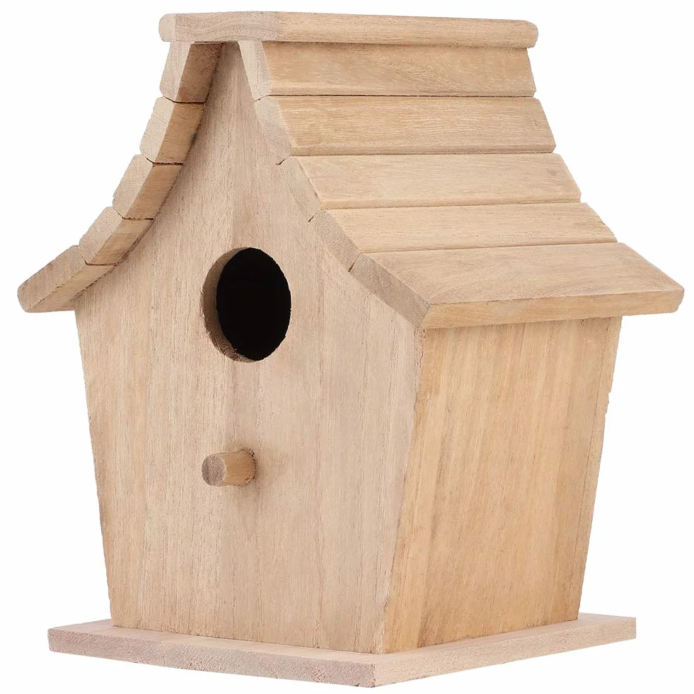 Drewniany domek dla ptaków do wiszącego pudełka do uprawy na zewnątrz wiszący domek dla ptaków artykuły dla papug budgie małe ptaki