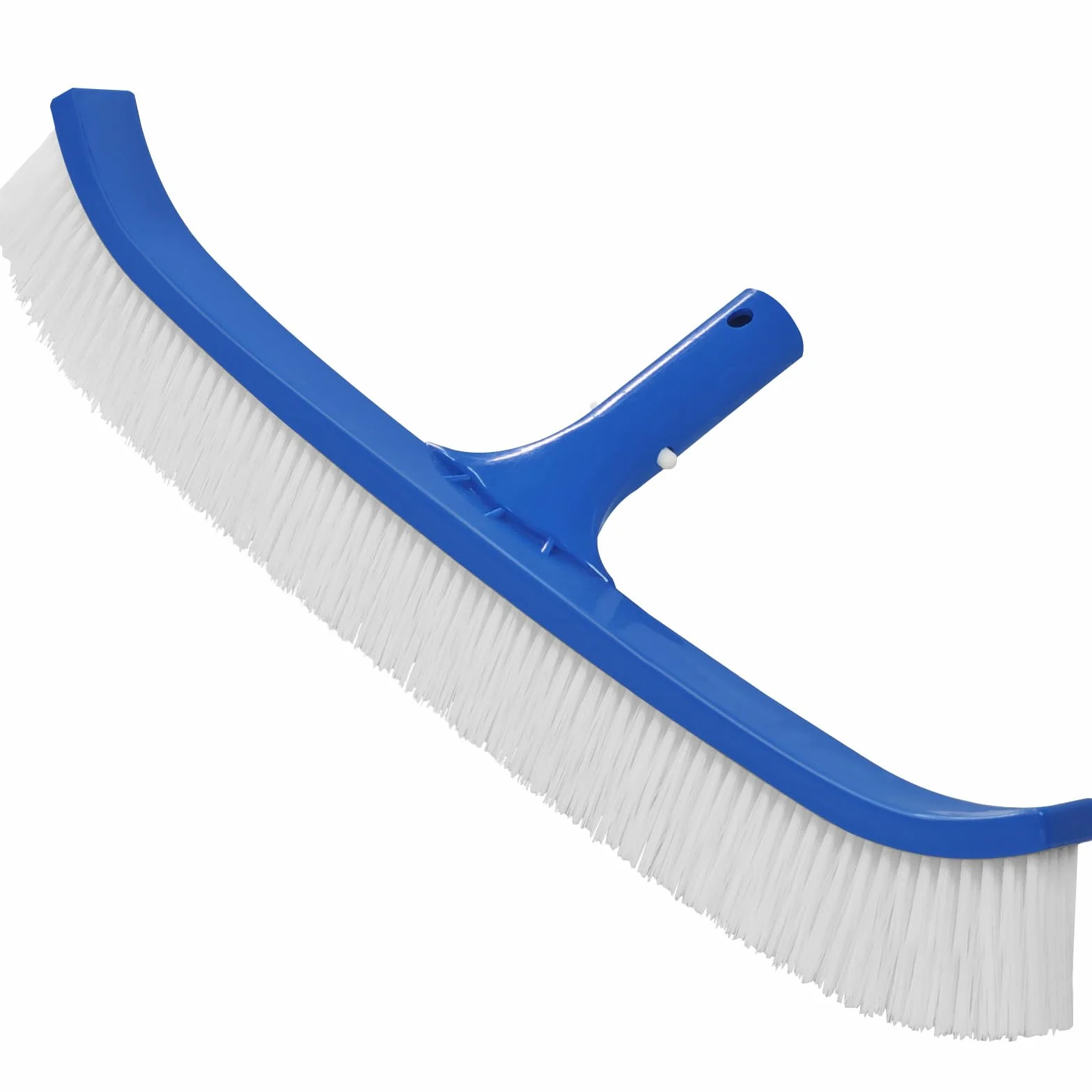 Szczotka do basenu, 46 cm, do basenów foliowych, szczotka do czyszczenia ścian basenów i płytek, szczotka do czyszczenia basenu z klipsami EZ, kompatybilna ze wszystkimi standardowymi drążkami