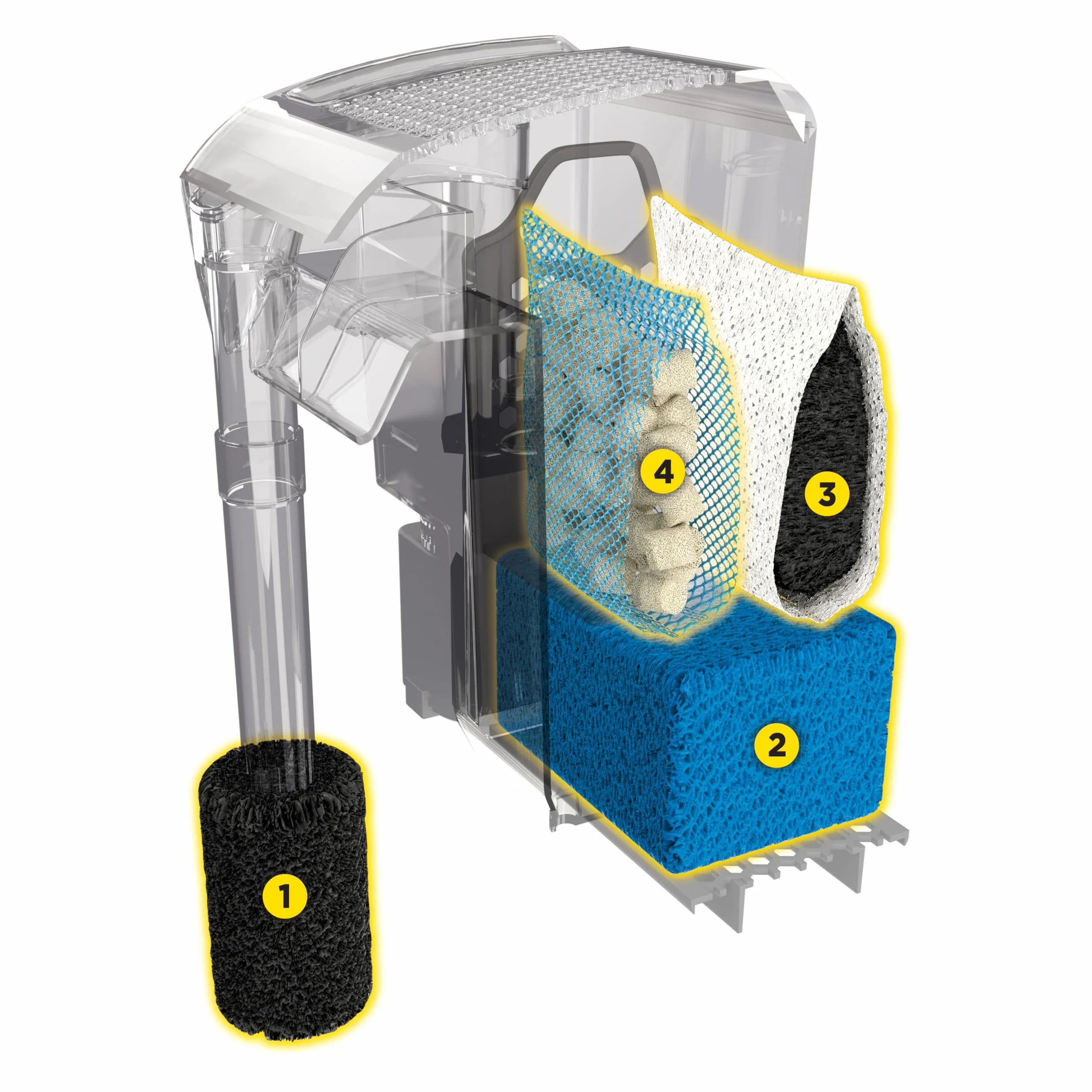 Fluval AquaClear AC30 filtr plecakowy do akwarium, 569 lph