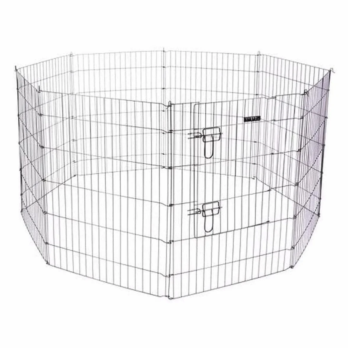 Kerbl 1-drzwiowy ocynkowany długopis 78 x 57 cm czarny 8 paneli