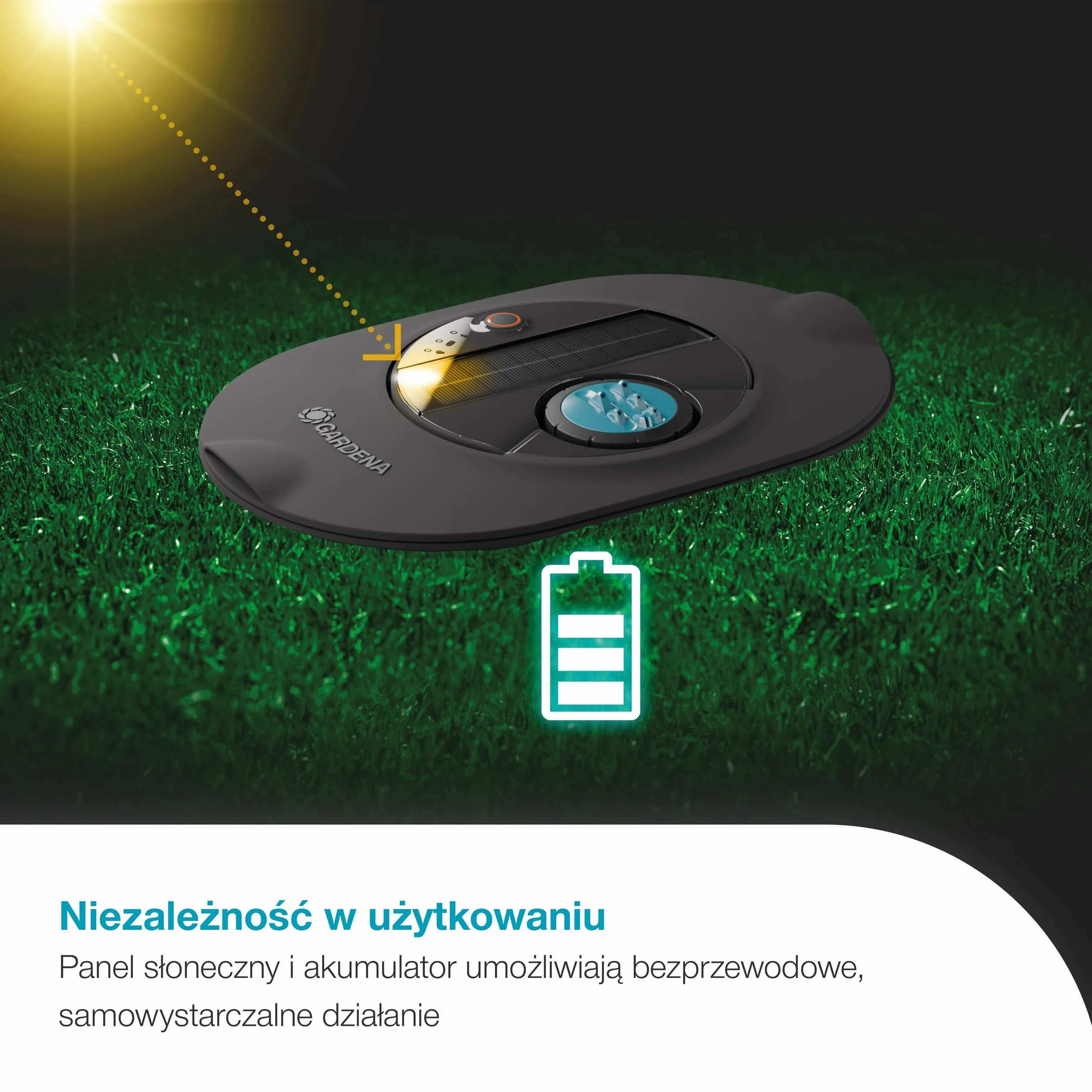 Gardena System nawadniania rurociągowego AquaPrecise, oszczędzający wodę, precyzyjne nawadnianie trawników o powierzchni do 320 m², sterowanie Bluetooth, łatwa instalacja (16001-20)