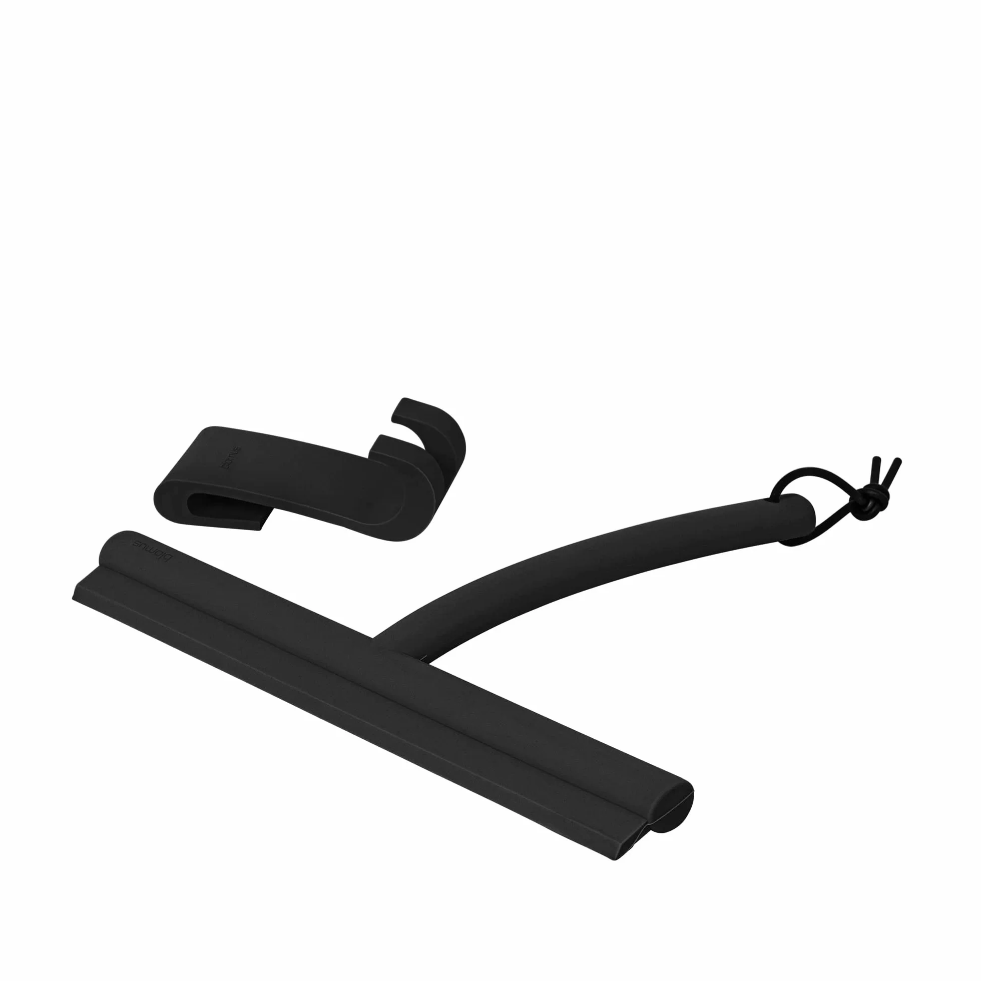 blomus douchewisser -VIPO- Douchewisser met houder 24 cm breed Siliconenwisser voor douche, badkamer Raamwisser Raamwisser Zwart