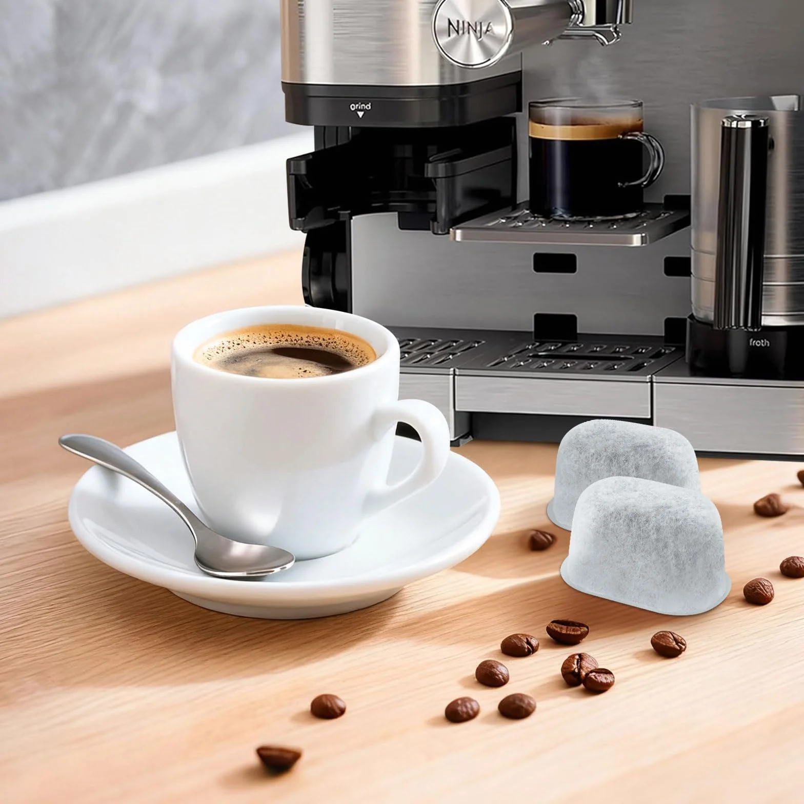 Wkłady filtrujące do wody do akcesoriów Ninja Luxe Cafe, 12 sztuk wkładów do filtrów wody do Ninja ES601/701, filtr do ekspresu do kawy, zestaw filtrów z węglem aktywnym