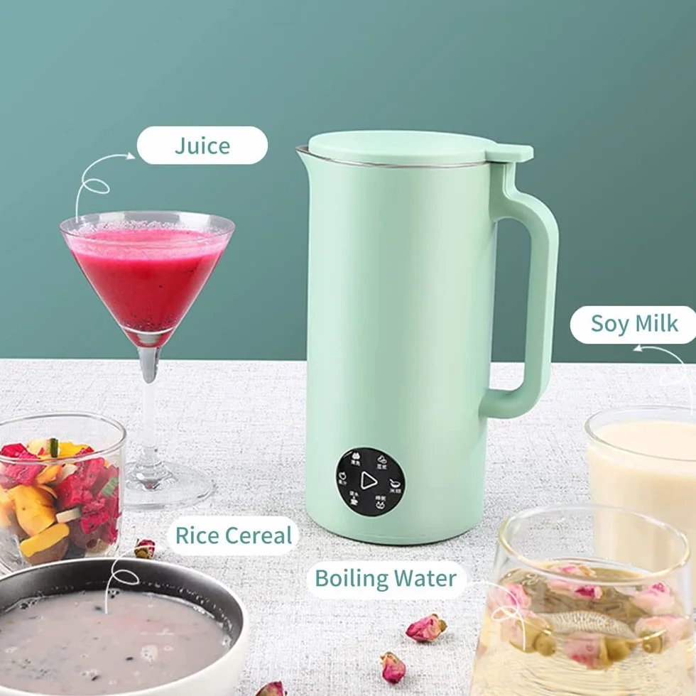 Ekspres do mleka sojowego, 350 ml, mini ekspres do mleka sojowego z ostrzem ze stali nierdzewnej, wielofunkcyjny blender do płatków ryżowych