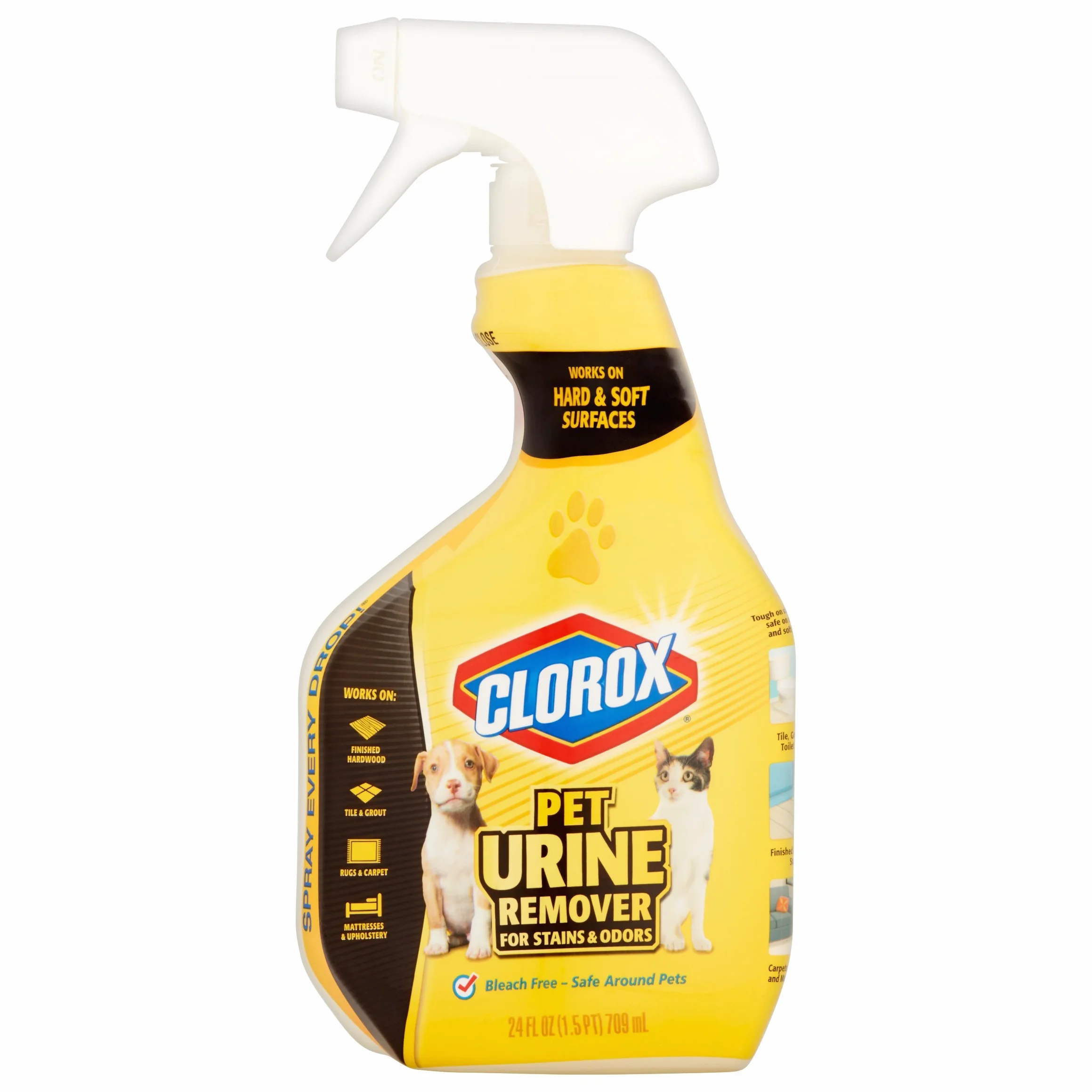 Clorox Pet Urine Remover płyn do usuwania plam i zapachów z moczu psów i kotów 709 ml