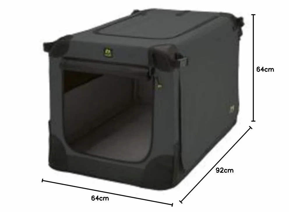 Maelson Soft Kennel składana skrzynia dla psa antracytowa L 92 x 64 x 64 cm