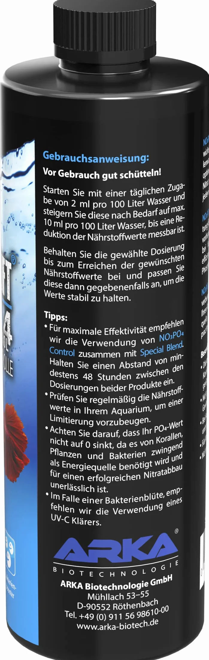 MICROBE-LIFT NOPO Control – skuteczny środek do usuwania azotanów i fosforanów, wzmacniacz bakterii, akwarium z wodą morską i słodką, 473 ml