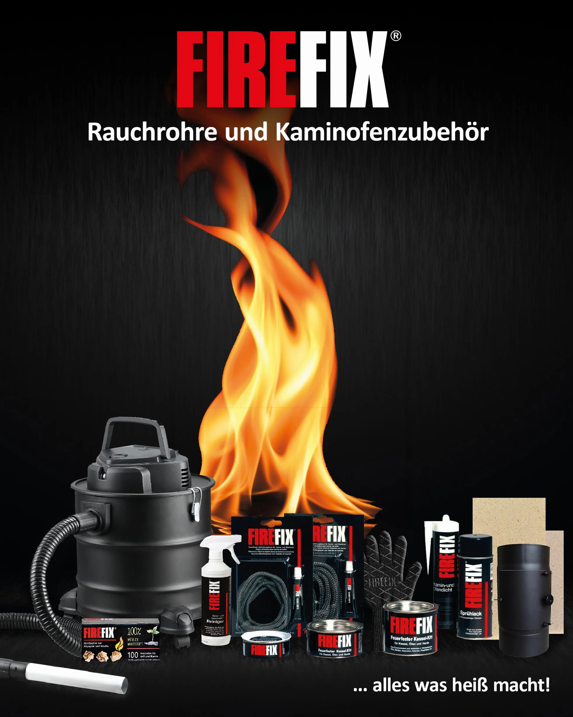 FIREFIX 2077 Podpałka do pieca olejowego l Podpałka do kominka składa się z nasączonego parafiną papieru gaśniczego I 100 szt. I Podpałka specjalnie do ogrzewania olejem pieca kominkowego