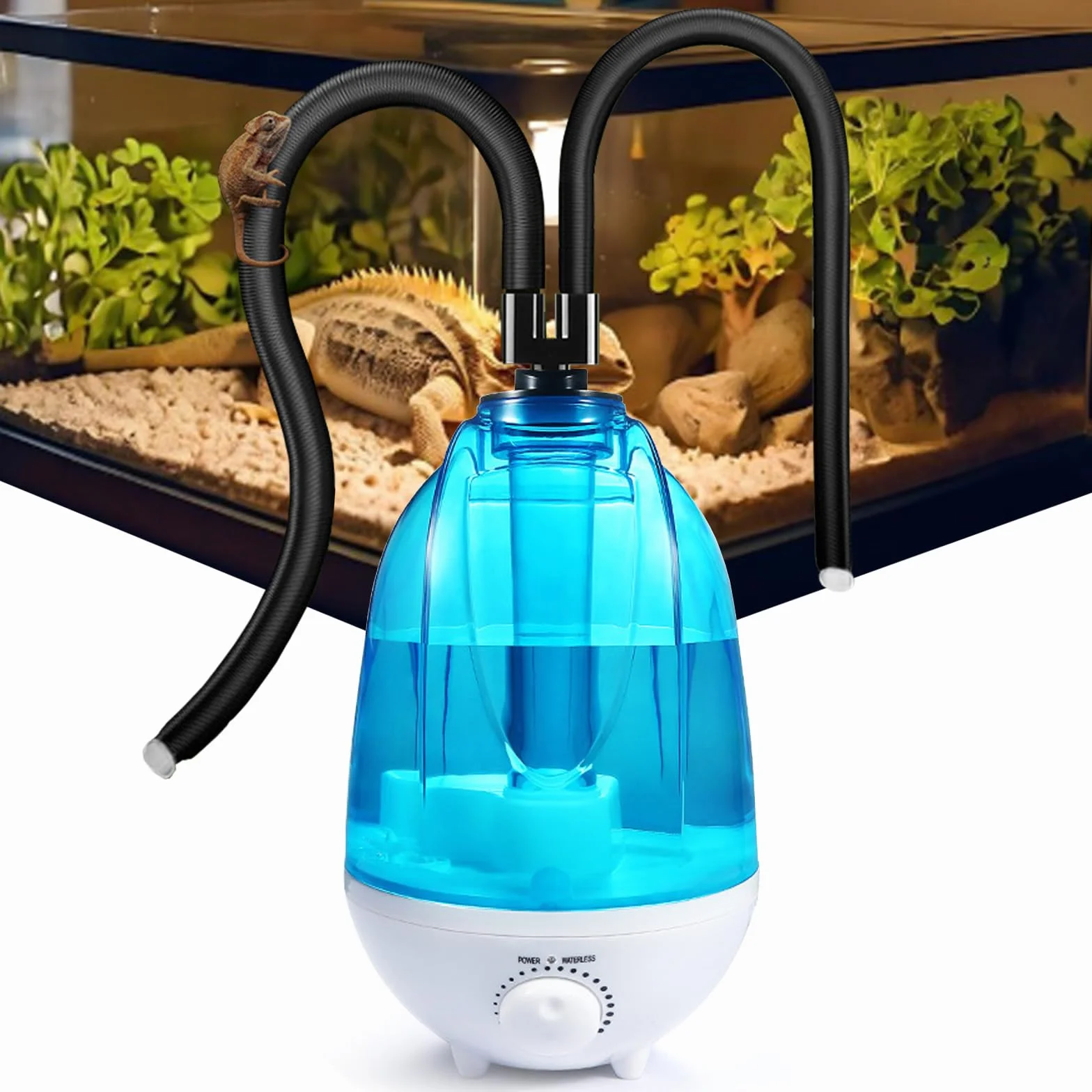 Nawilżacz powietrza do terrarium 4 l 300 ml/h z oświetleniem nocnym