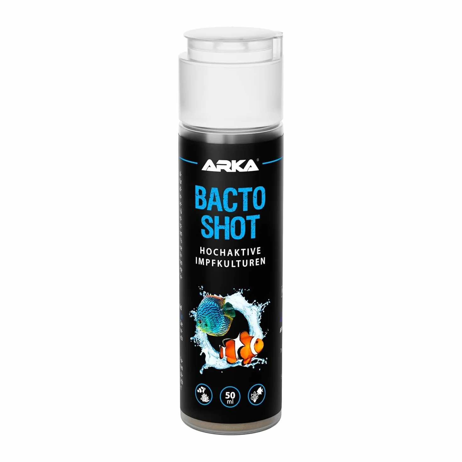 ARKA Bacto-Shot 50 ml żywe kultury szczepień do akwarium morskiego i słodkowodnego