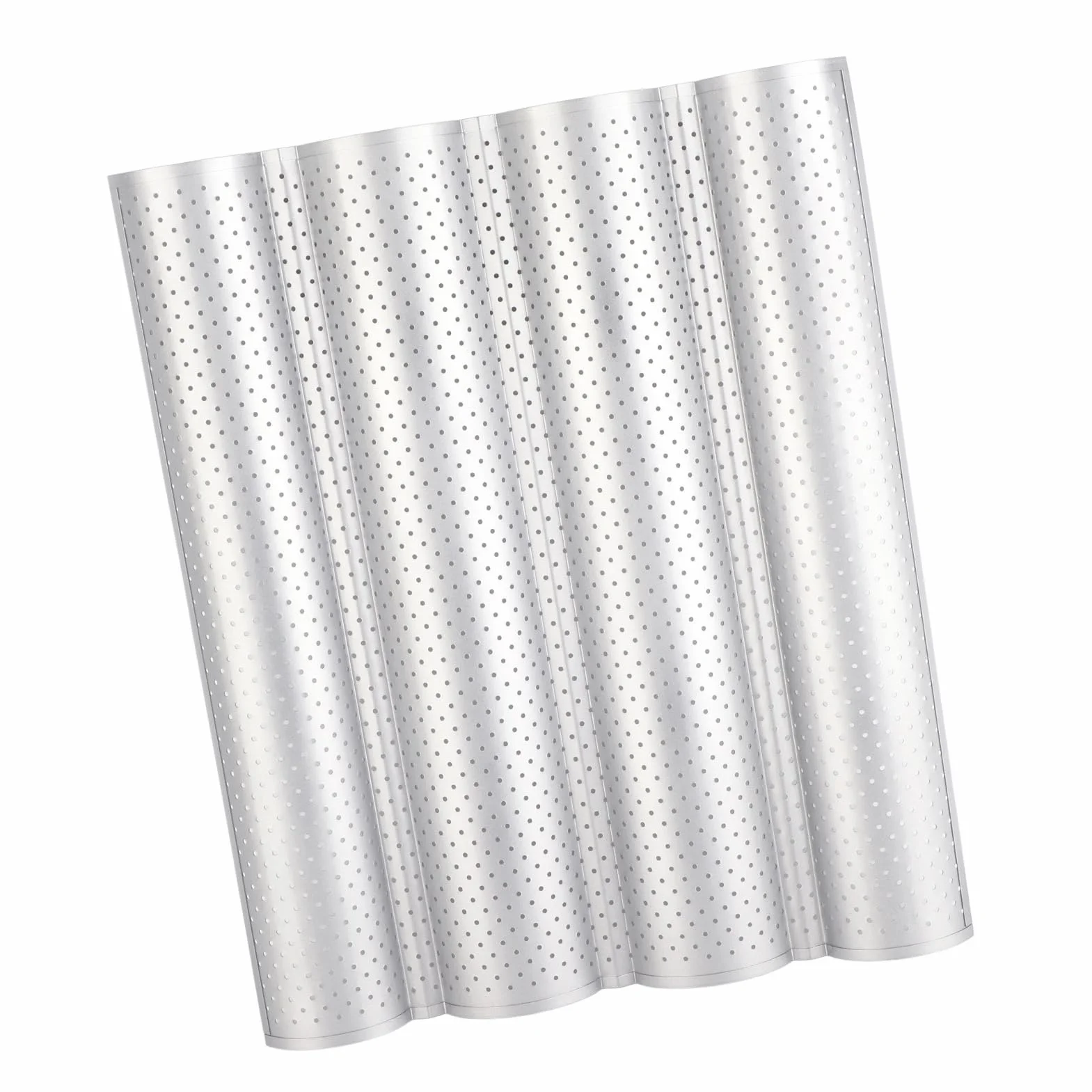 Francuska Blacha do Pieczenia Chleba, Nonstick MultiGrooves Fale Francuska Patelnia do Chleba Bagietka Taca do Pieczenia Narzędzie Kuchenne (3 rowki) (cztery gniazda)