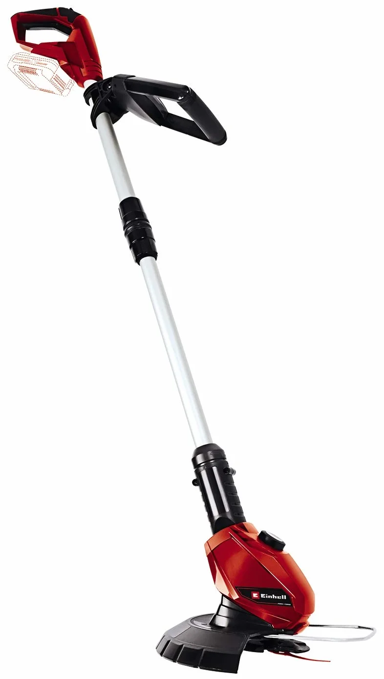 Einhell Podkaszarka akumulatorowa GE-CT 18 Li-Solo Power X-Change (Li-ion, 18 V, szerokość cięcia 24 cm, 8500 obr./min, obrotowa i odchylana głowica silnika, Flowerguard, bez akumulatora i ładowarki)