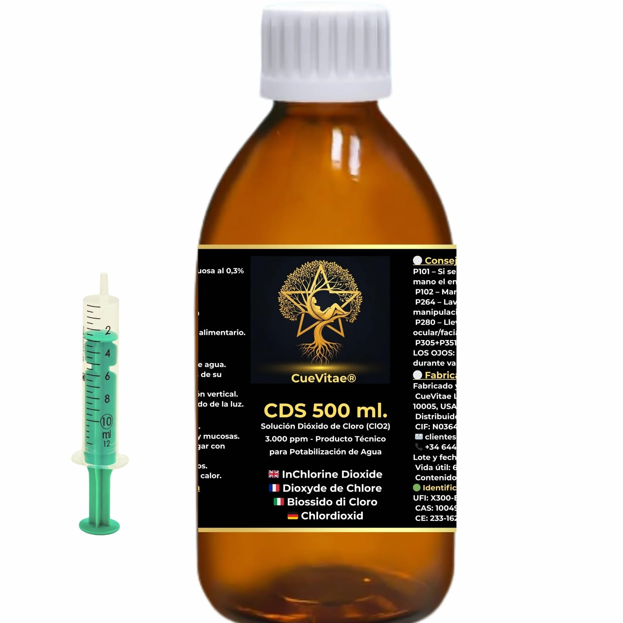 CDS/CDL 3000 PPM (500 ml) | Ostatnia produkcja | Produkt już aktywowany, gotowy do dozowania | W tym pojemnik z miarką | Opakowanie z antypromieniacyjnym szkłem bursztynowym