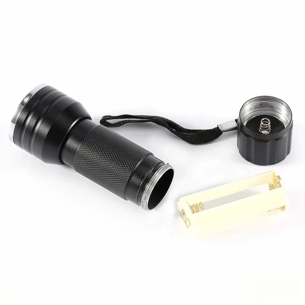 Latarka UV Ultraviolet Flashlight 21 LED Blacklight Lamp, Portable for Pet Mocz Detection, Stain Finder on Clothes, Carpet, Rugs, Floor