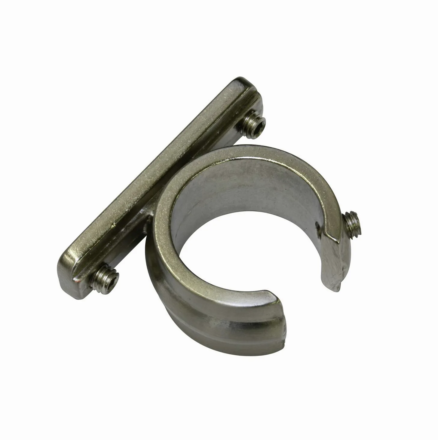 GARDINIA Adapter pierścieniowy do uniwersalnego wspornika do karniszy Ø 20 mm, 2 szt., seria Chicago, metal, wygląd stali nierdzewnej