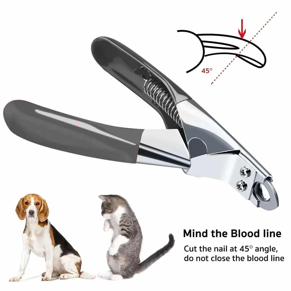 Pet Cat Dog Nails Clippers and Trymers-dedykowane narzędzie do pielęgnacji zwierząt, nożyczki do pielęgnacji kotów Szczeniak Kociak Małe psy Króliki lub inne małe zwierzęta (czarne)