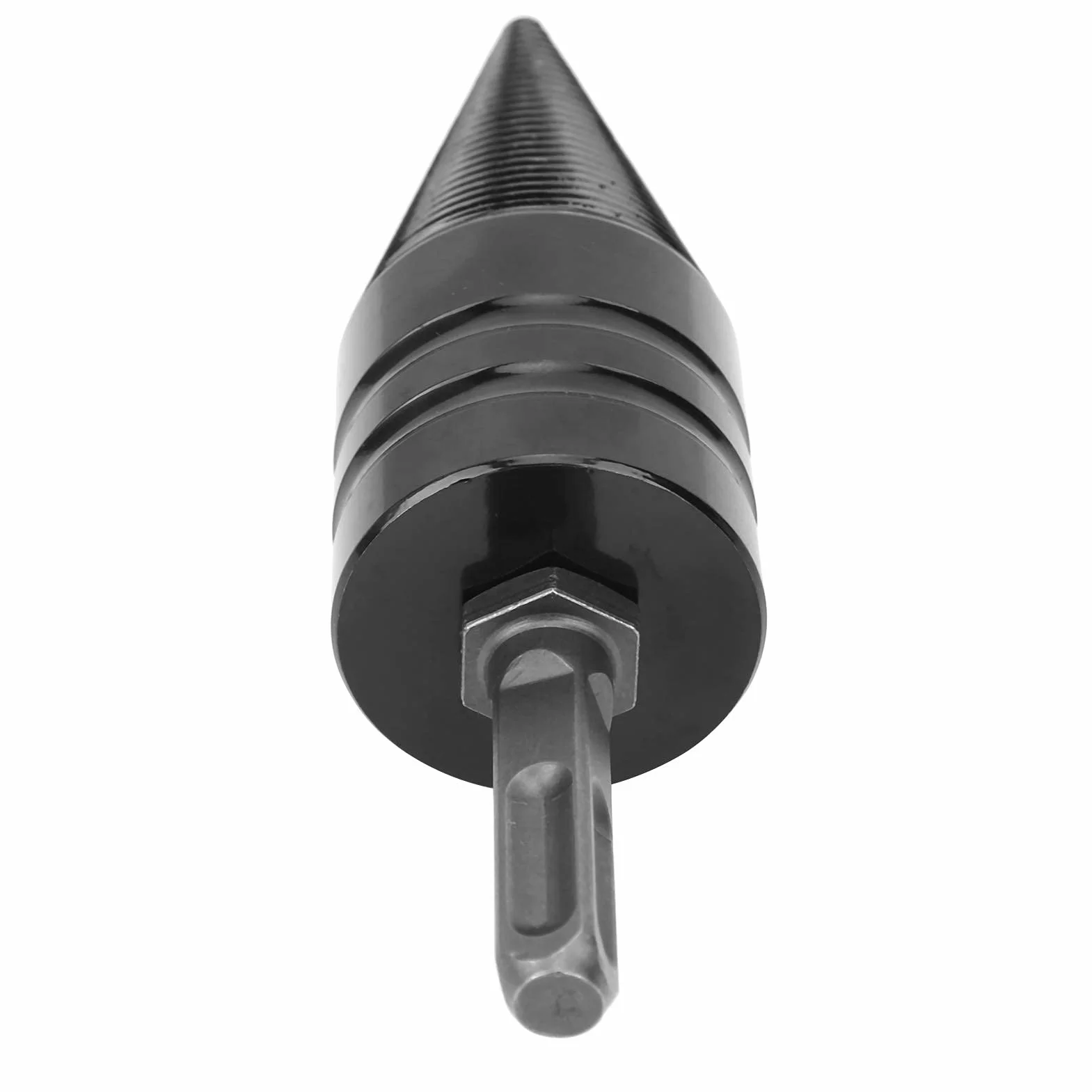 Wiertło do drewna opałowego Rozłupywarka do drewna, Wytrzymała łuparka do drewna ze stali węglowej, 42 mm, Hex Shank Wiertarka do drewna opałowego, do użytku domowego